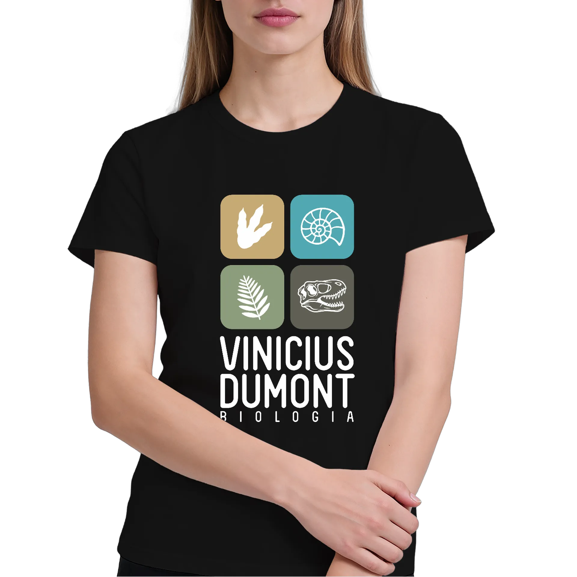 Camiseta Biologia Dinossauro e Fossil 100% Algodão - Imagem 4