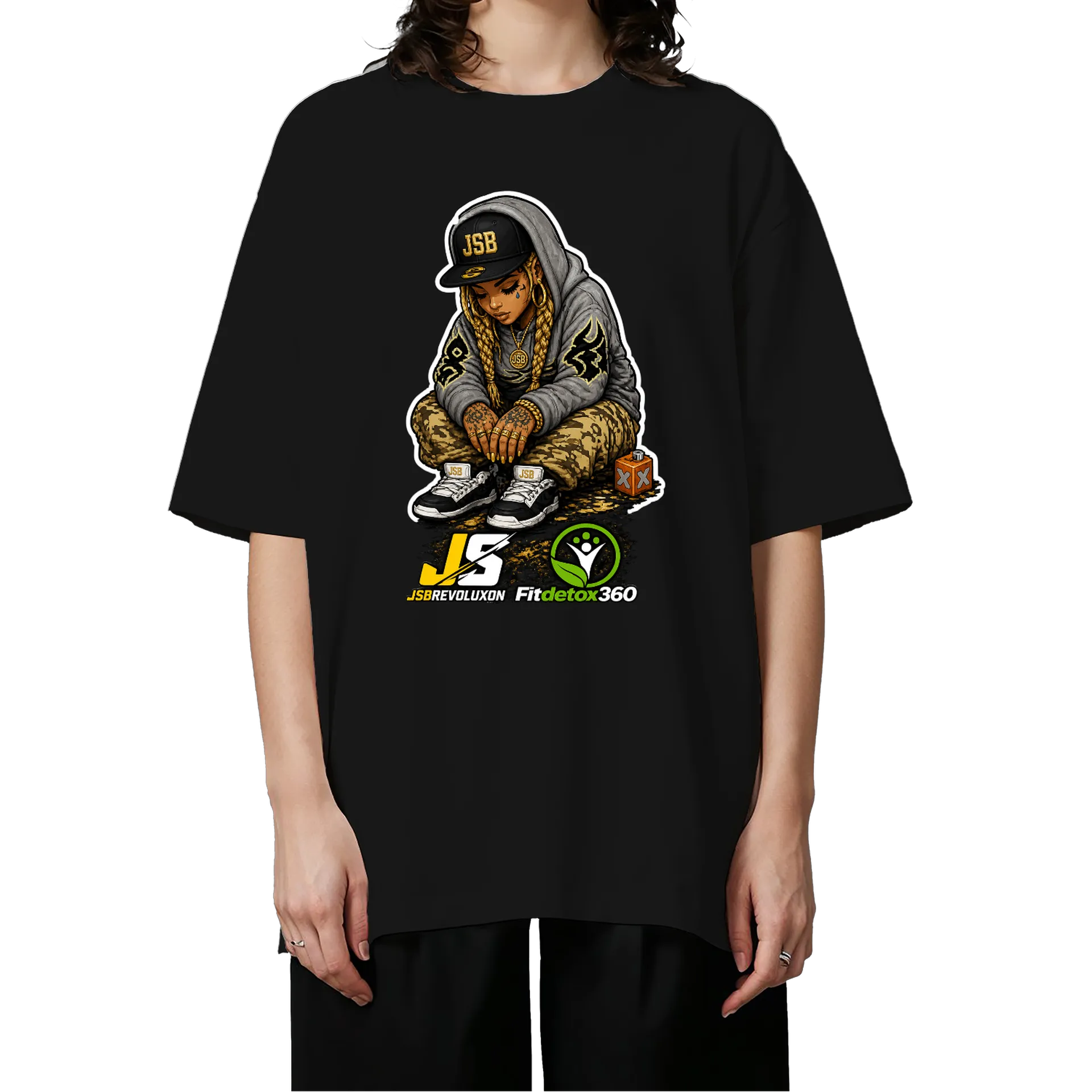 Camiseta Oversized jsbrevoluxon x Fitdetox360  - Imagem 3