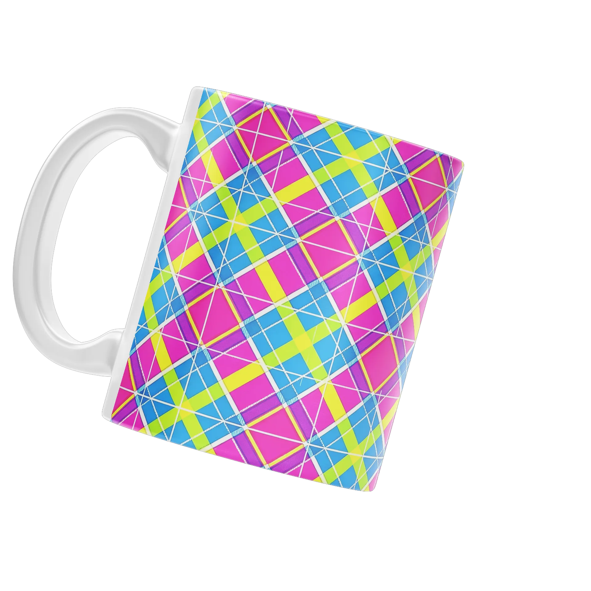 Caneca Estampa Geométrica Colorida 325ml - Imagem 3