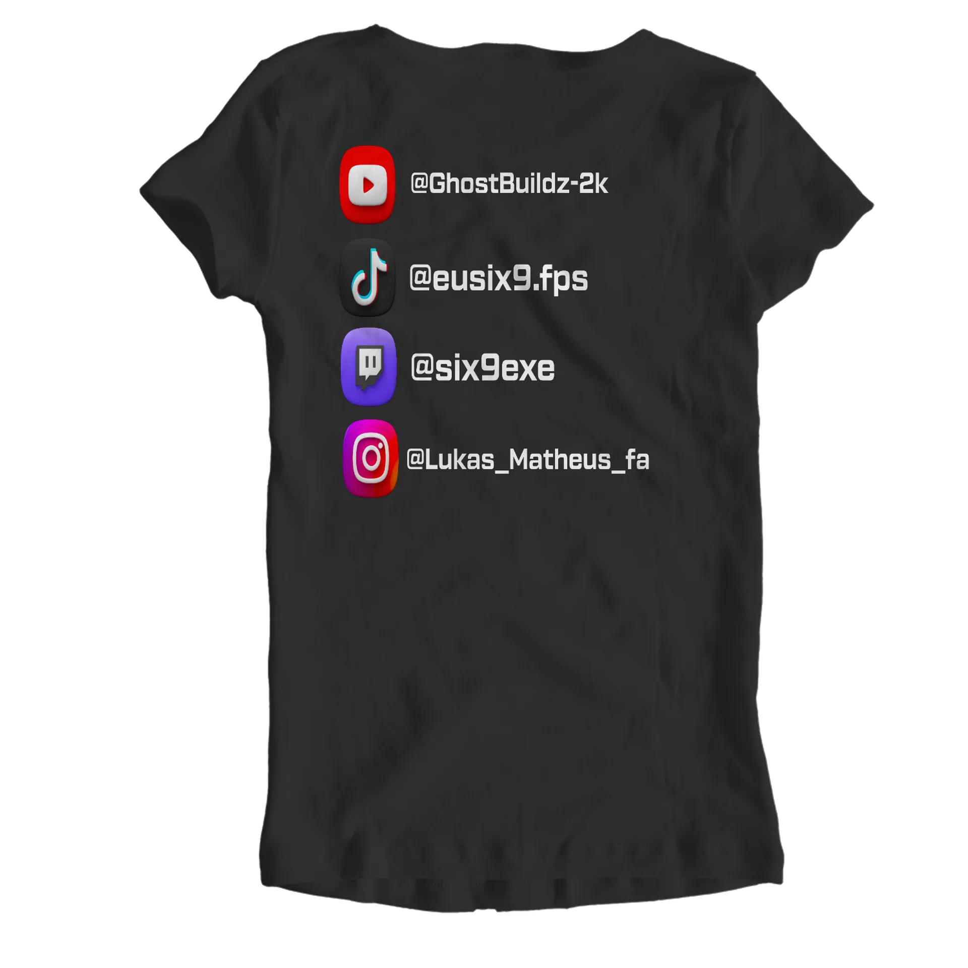 Camiseta Babylook Personalizada 100% Algodão de GhostBuildz-2k