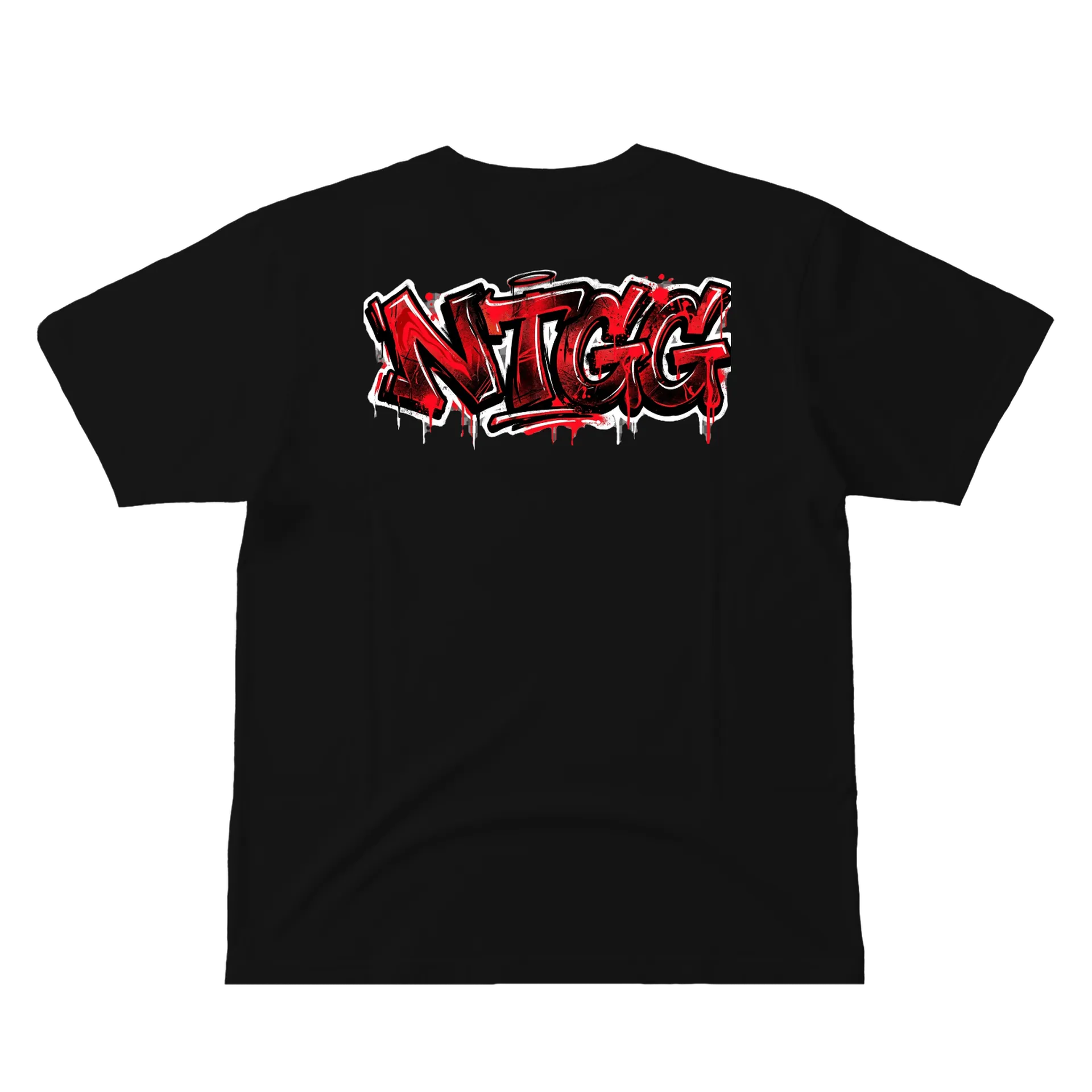 Camiseta New Team Graffiti Vermelho 100% Algodão - Imagem 3