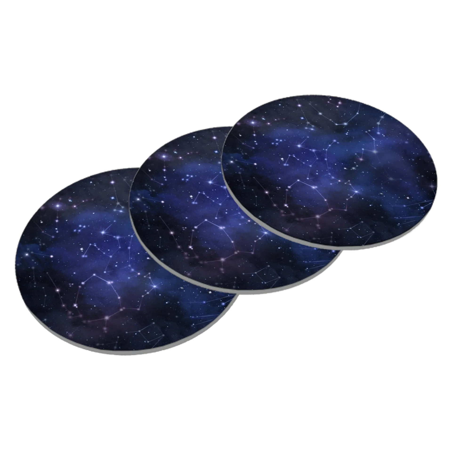 Porta-copo Mapa de Constelações Céu Estrelado MDF de Cuppira — imagem 2 de 3