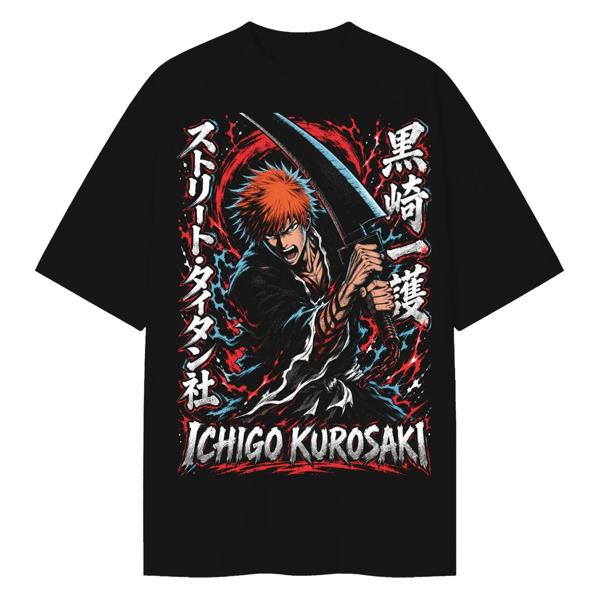 Camiseta Oversized Ichigo Kurosaki Bleach Premium - Imagem 1