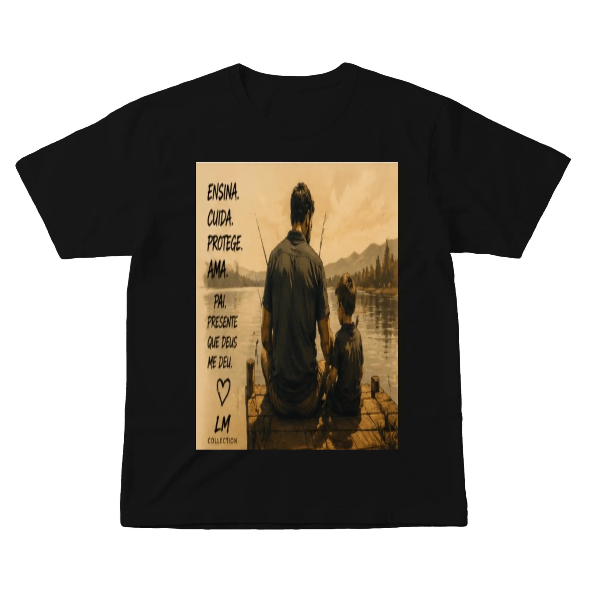 Camiseta Estampa Pai e Filho 100% Algodão - Imagem 1