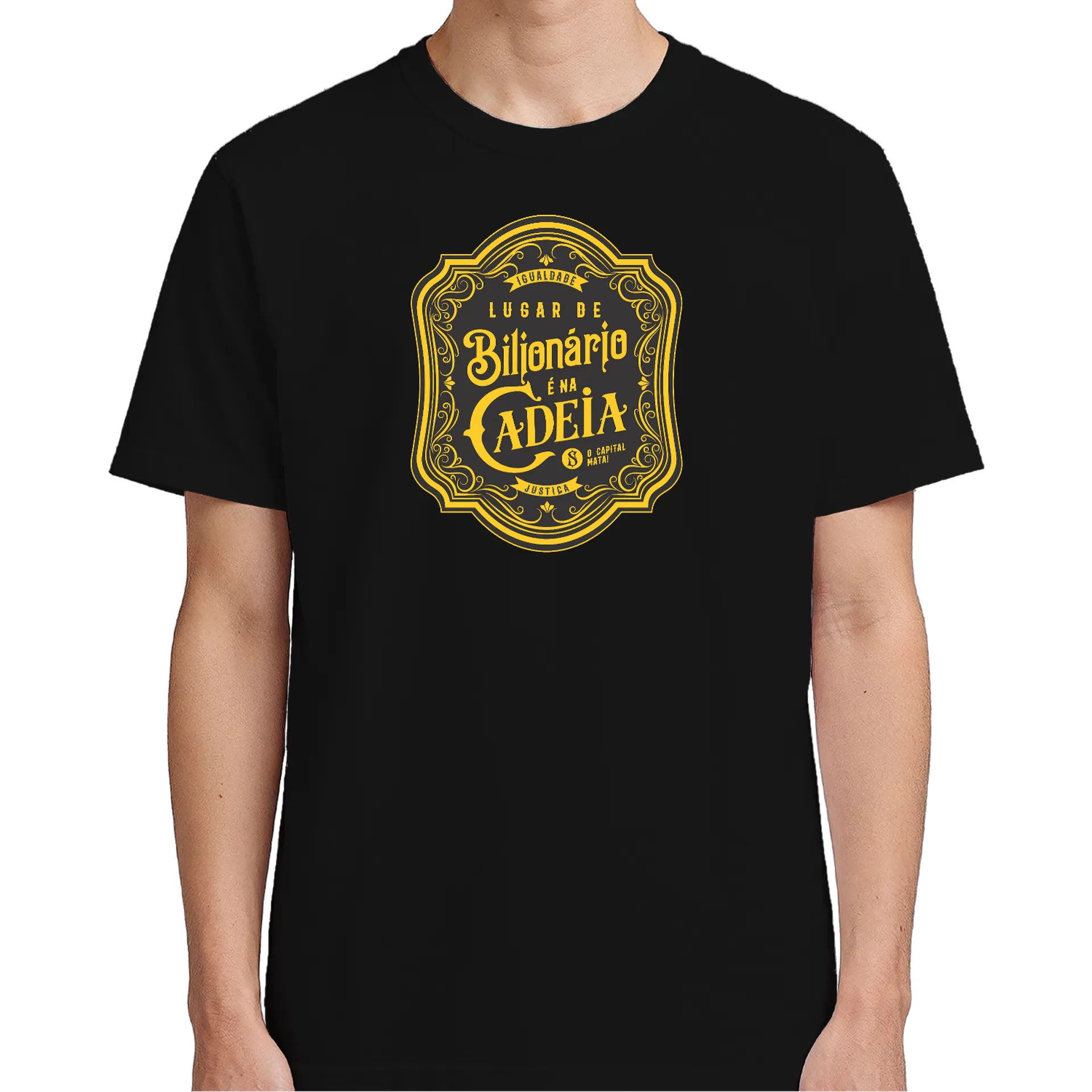 Camiseta Lugar de Bilionário 100% Algodão - Imagem 5