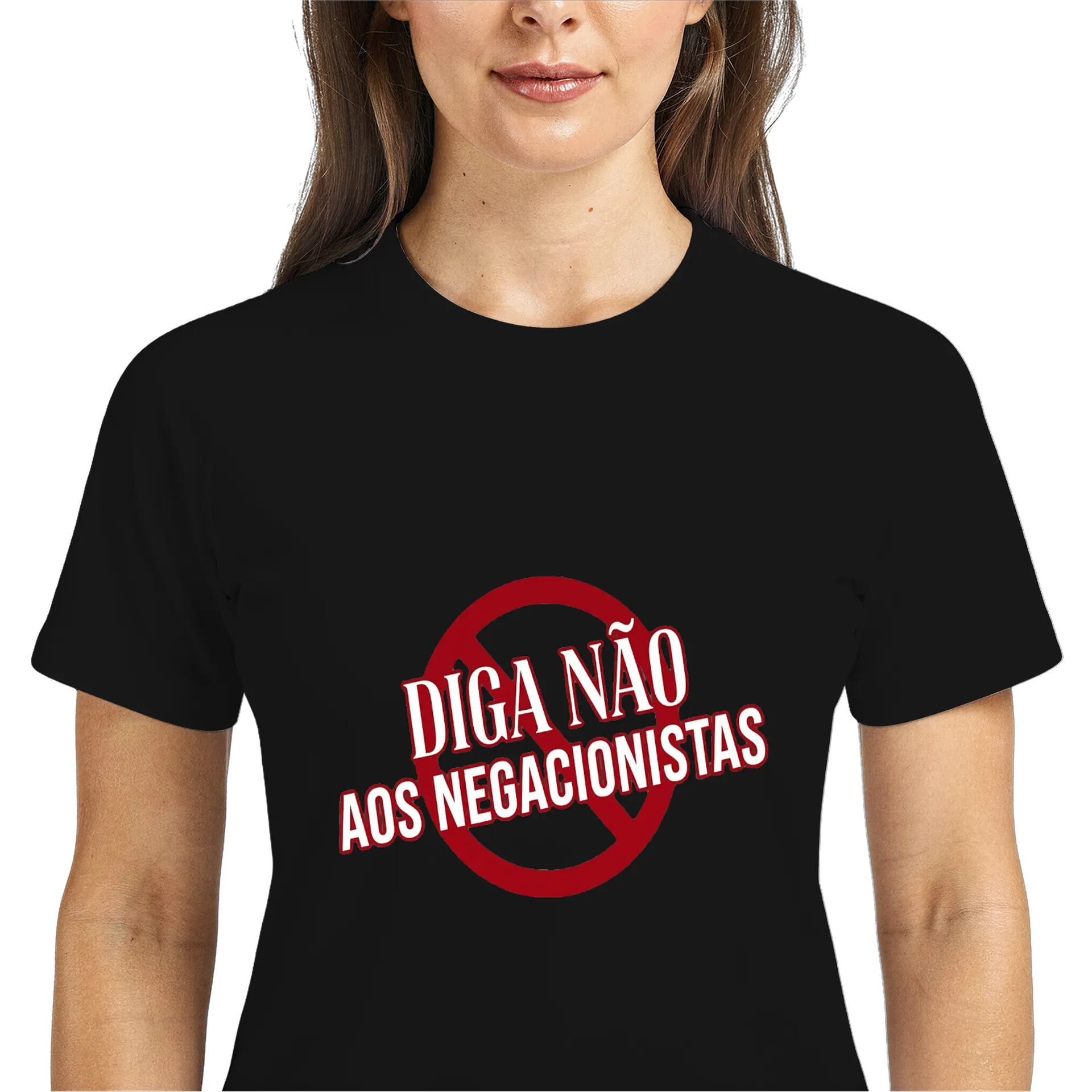Camiseta DryFit  - não aos negacionistas - Imagem 3