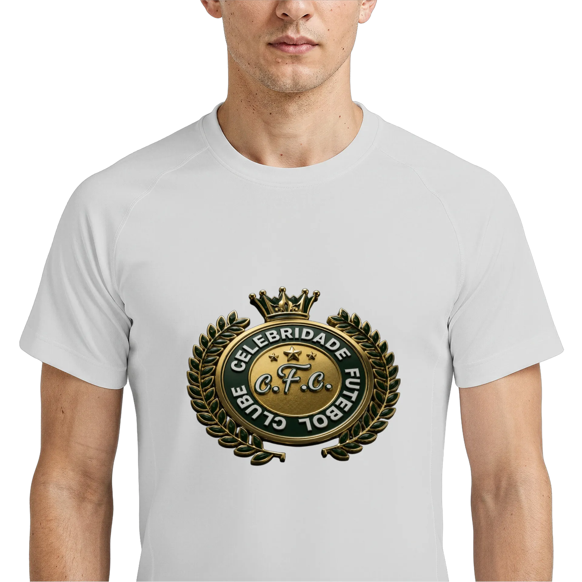 Camiseta DryFit preta com escudo do celebridade - Imagem 4