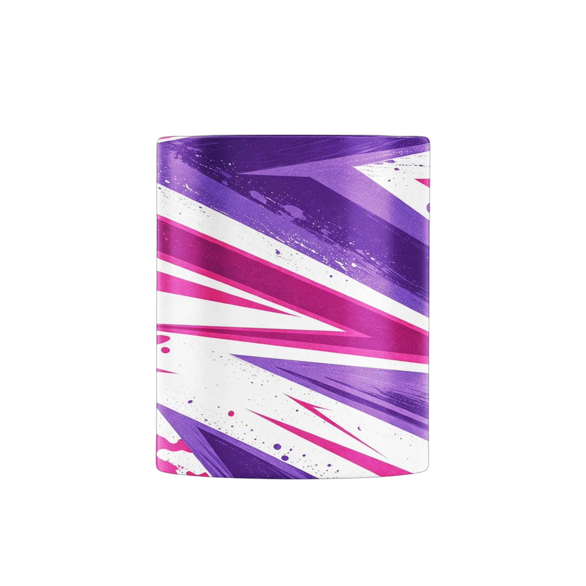 Caneca Pintura Abstrata Rosa Roxo 325ml - Imagem 2
