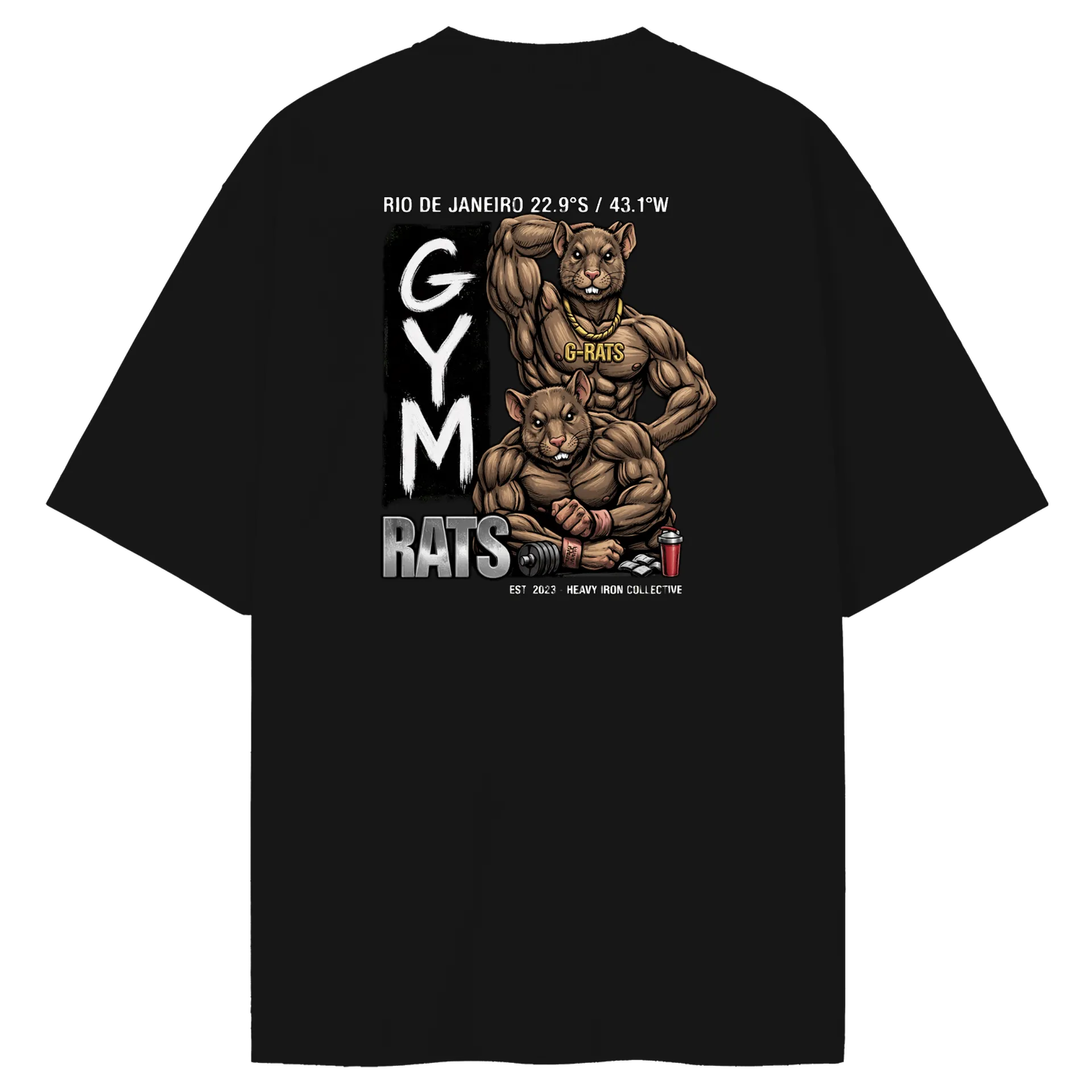 Camiseta Oversized - GYM RATS - Imagem 2