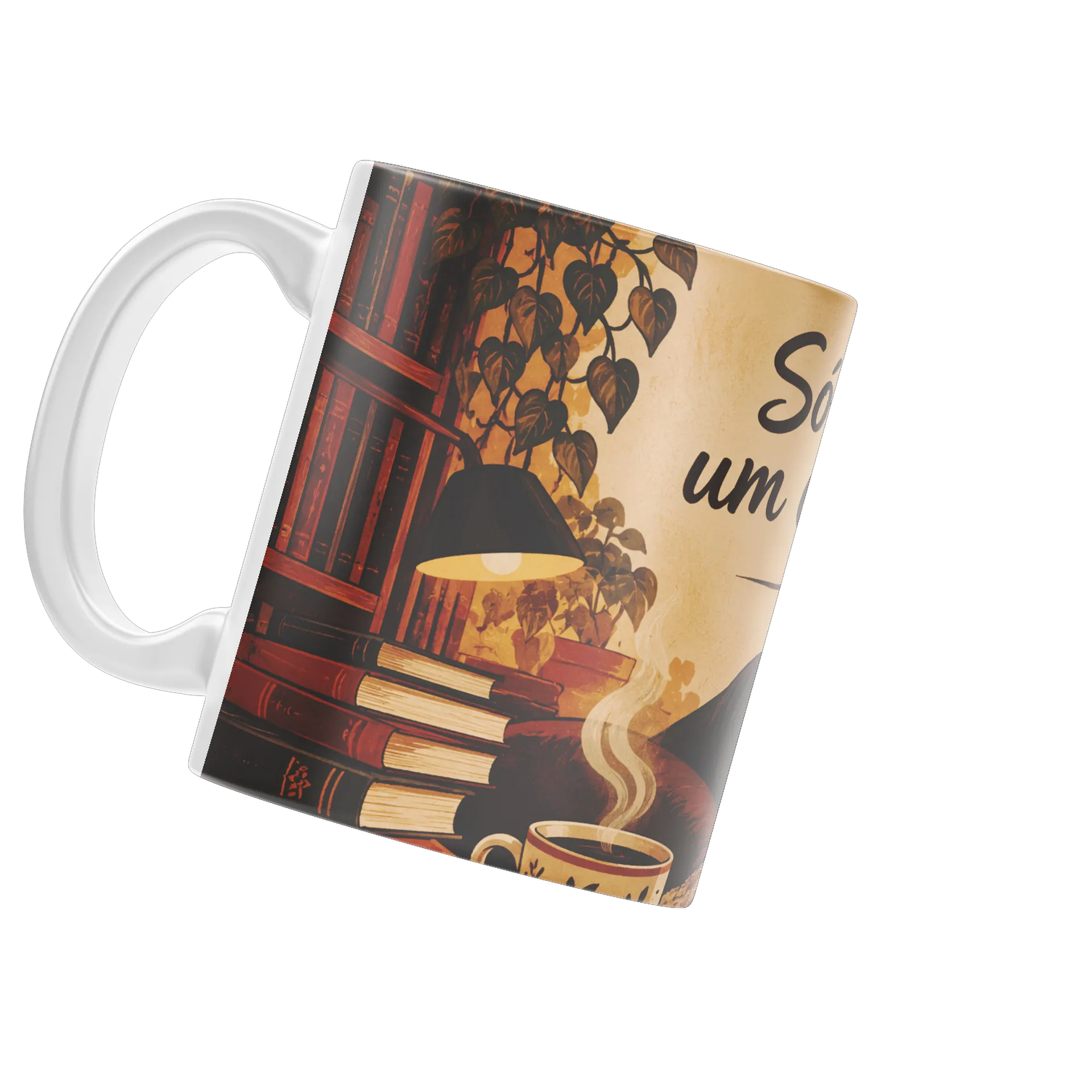 Caneca Frase Só Mais um Capítulo Livros 325ml - Imagem 3