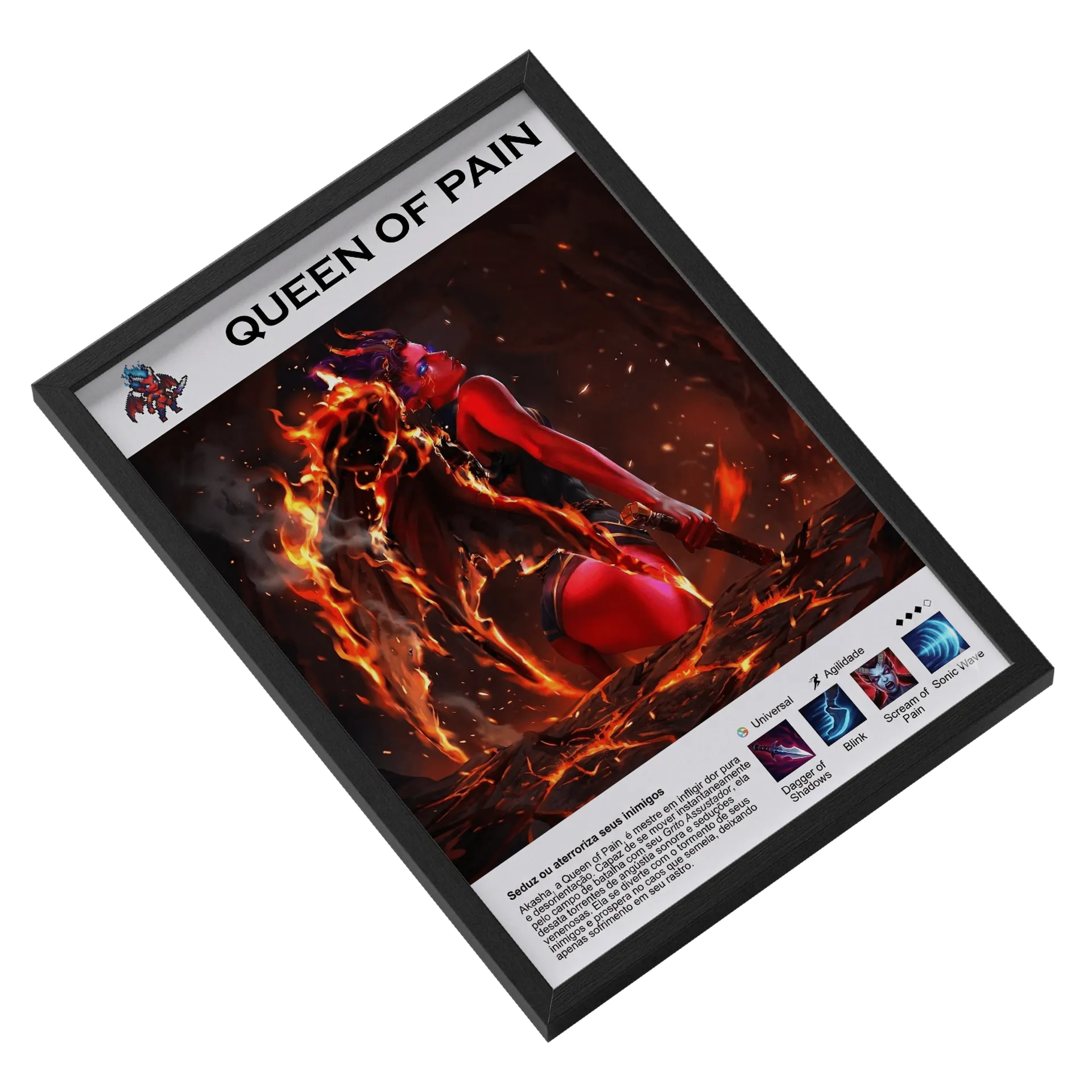 Quadro A3 Queen of Pain Exclusivo - Imagem 2