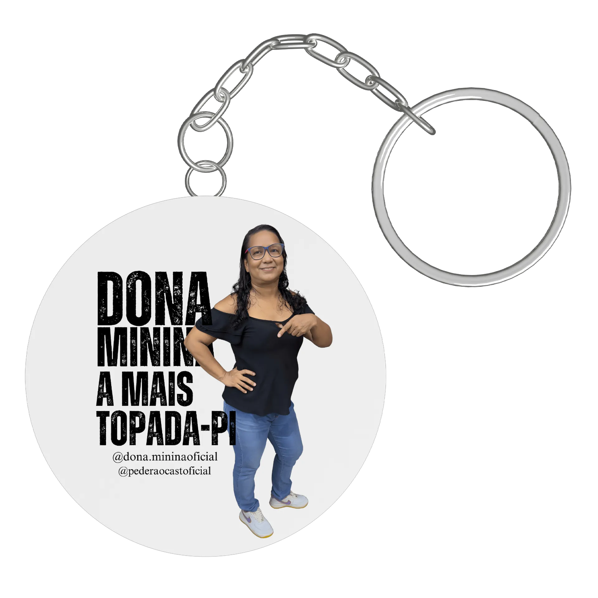 Chaveiro personalizado de Pederãocast — imagem 2 de 3