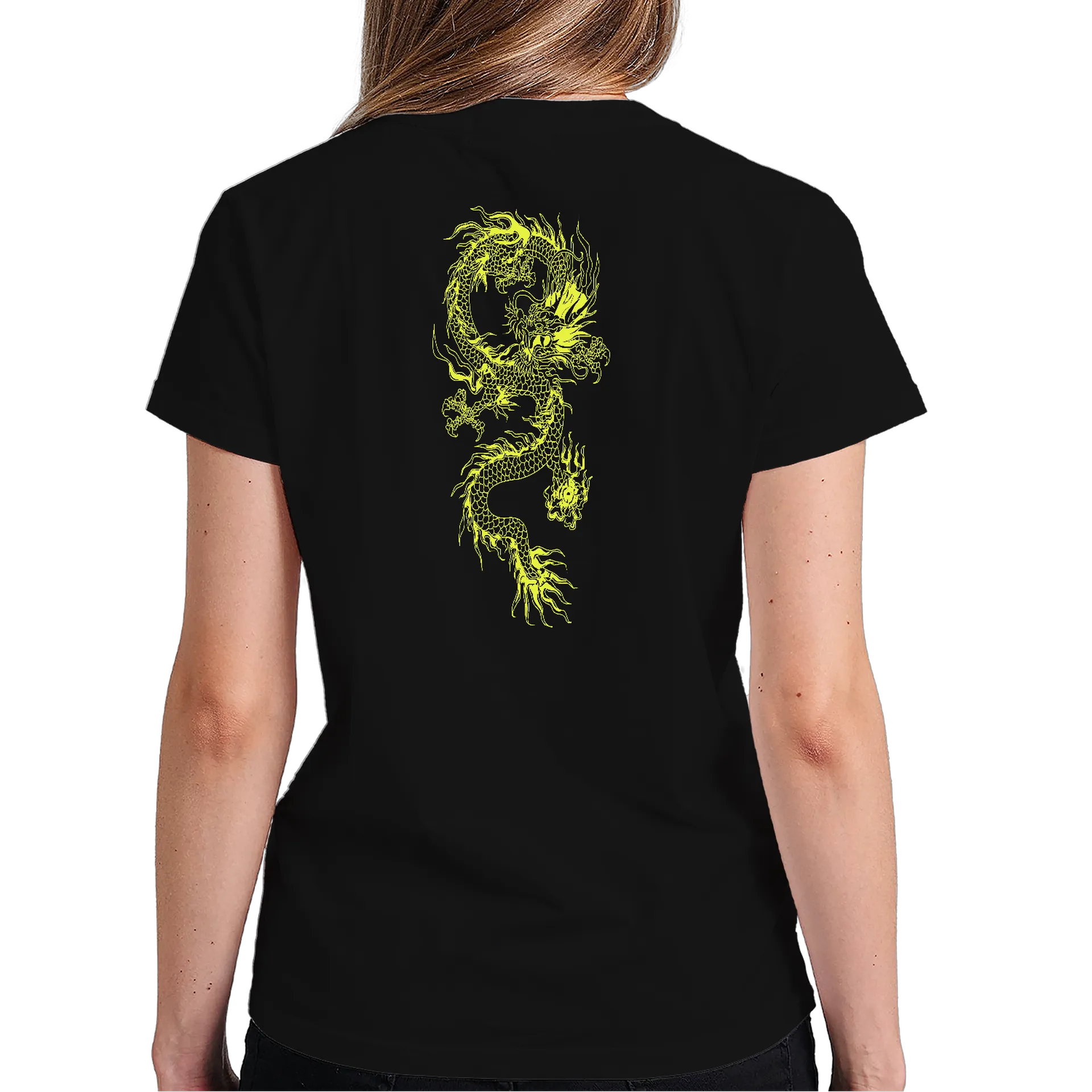Camiseta Dragão Amarelo 100% Algodão - Imagem 6