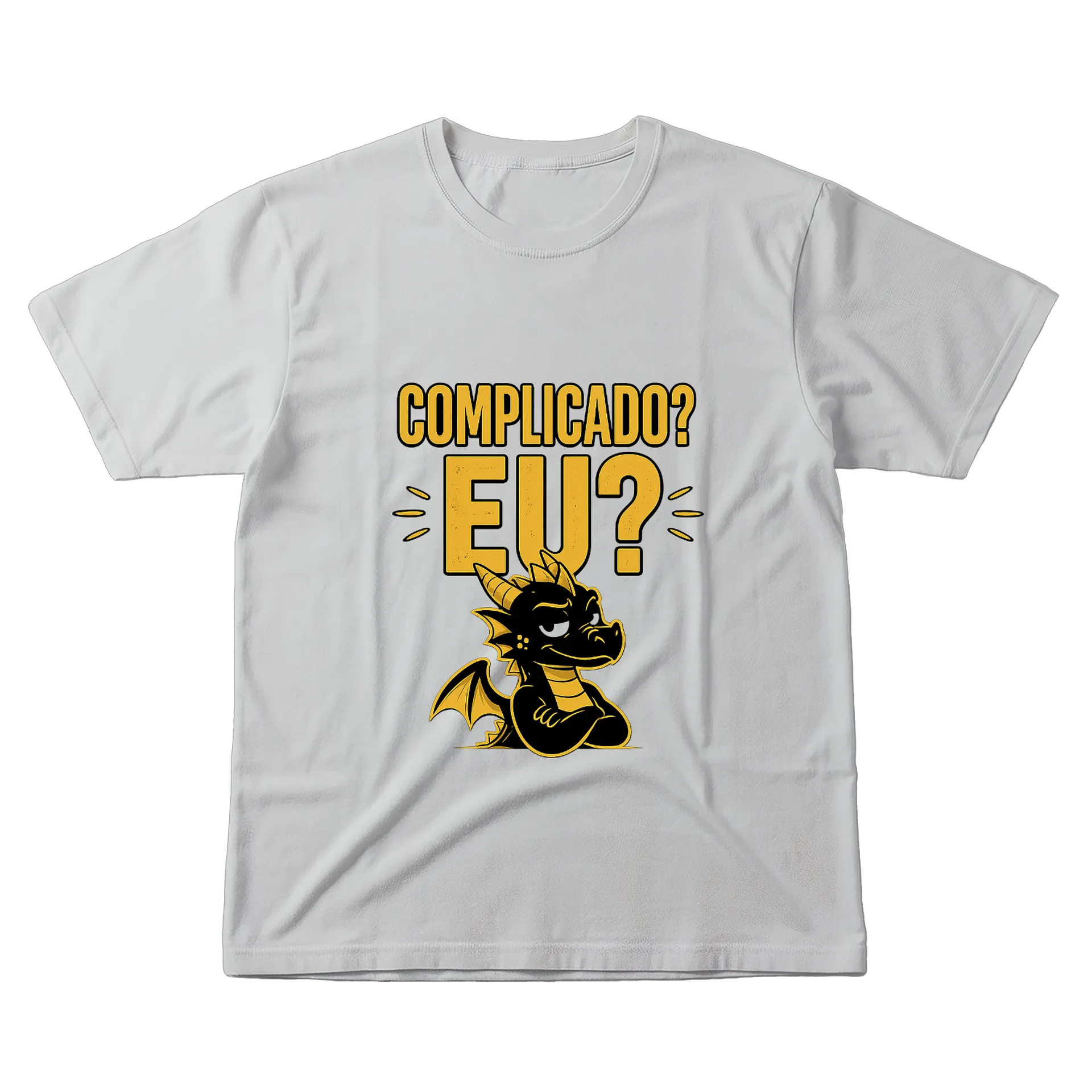 Camiseta Personalizada Complicado? EU? 100% Algodão - Imagem 1
