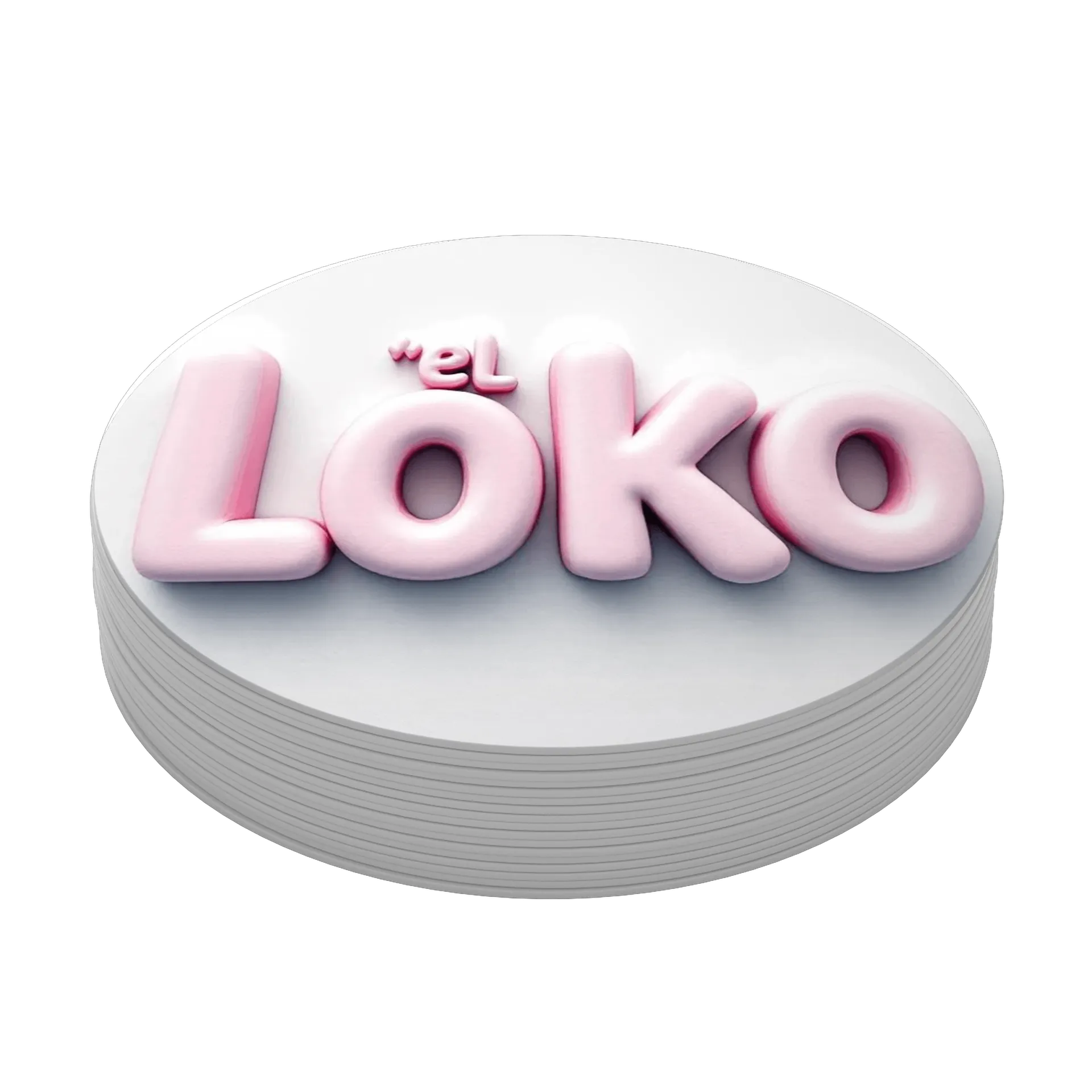 Porta-copo Estampa Letra Loka MDF - Imagem 3