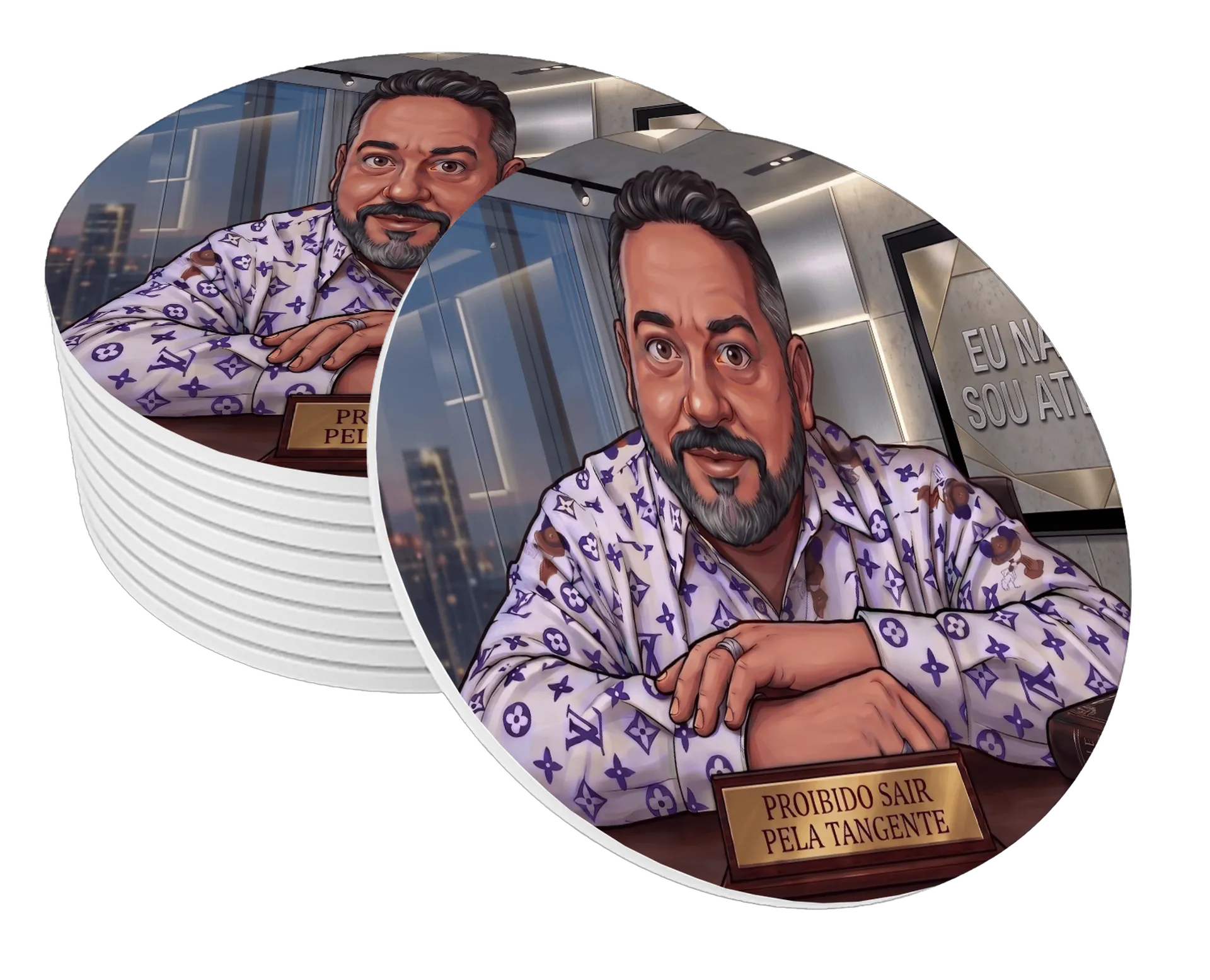 Porta-copos personalizado Sabino - Imagem 1