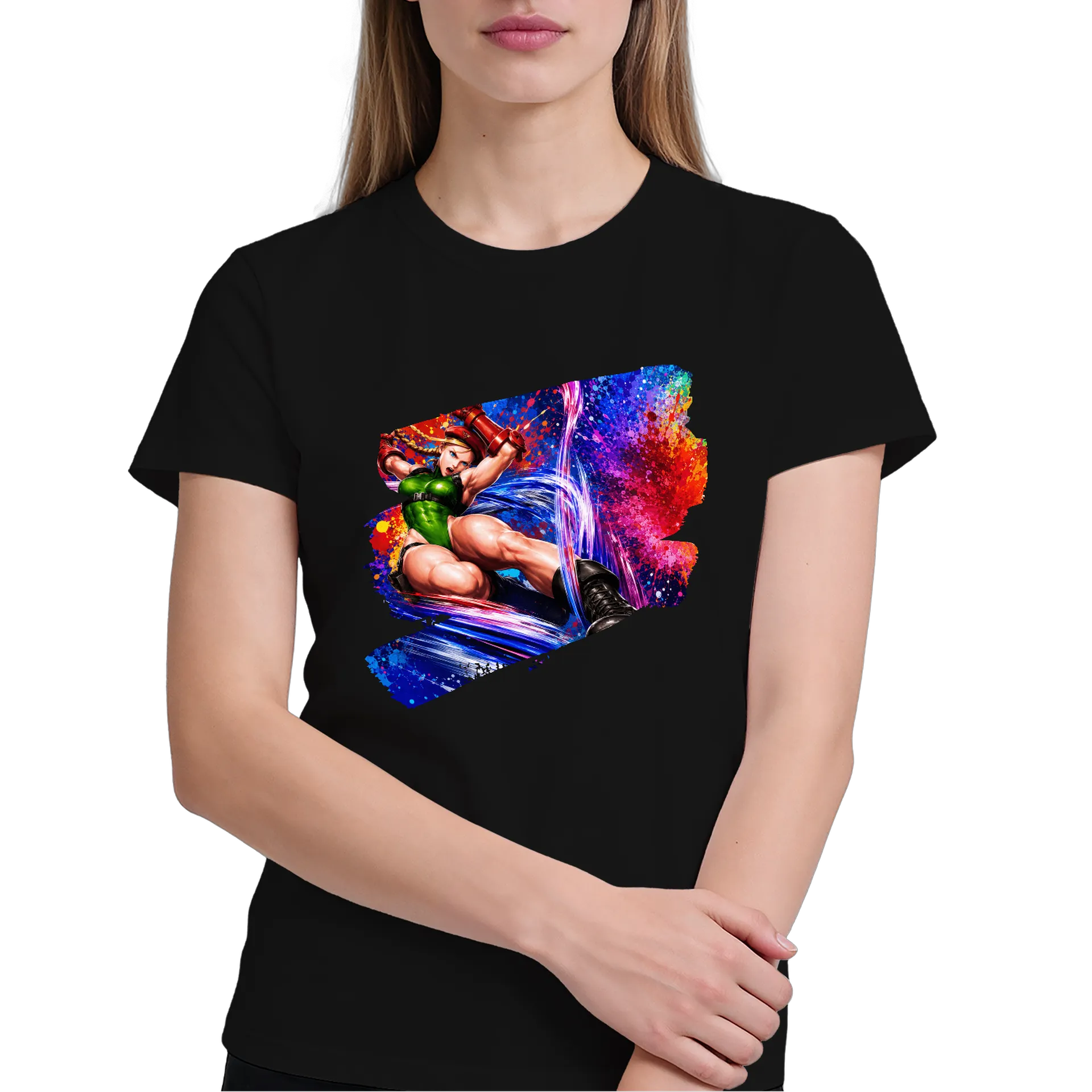 Camiseta Cammy Street Fighter Estampa Colorida 100% Algodão - Imagem 4