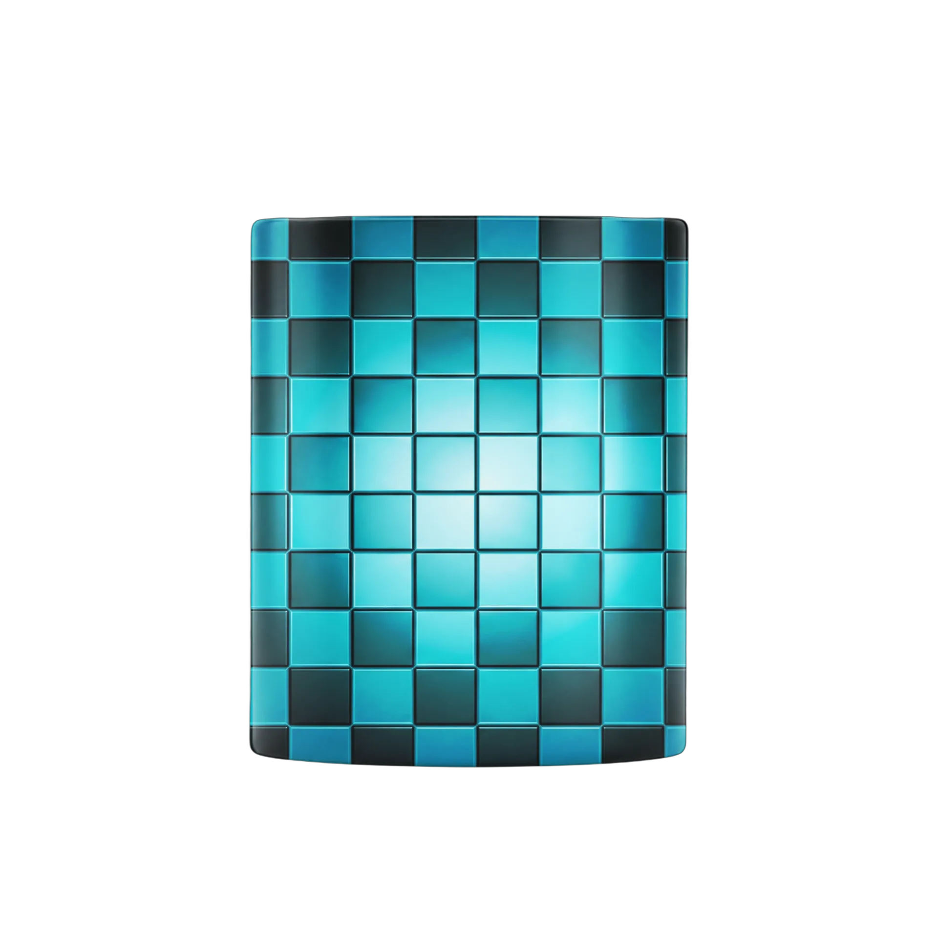 Caneca Xadrez Azul Preto - Imagem 2