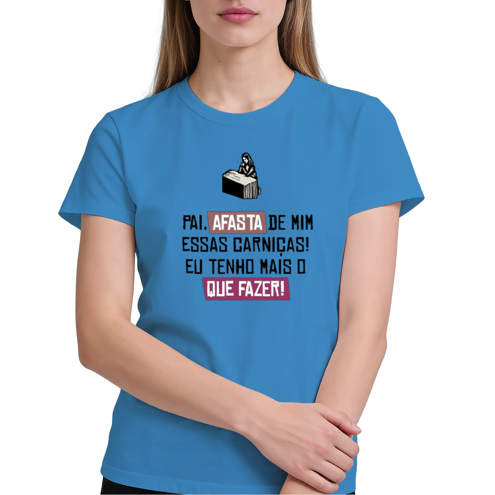 Camiseta Estampa Frase 100% Algodão - Imagem 4