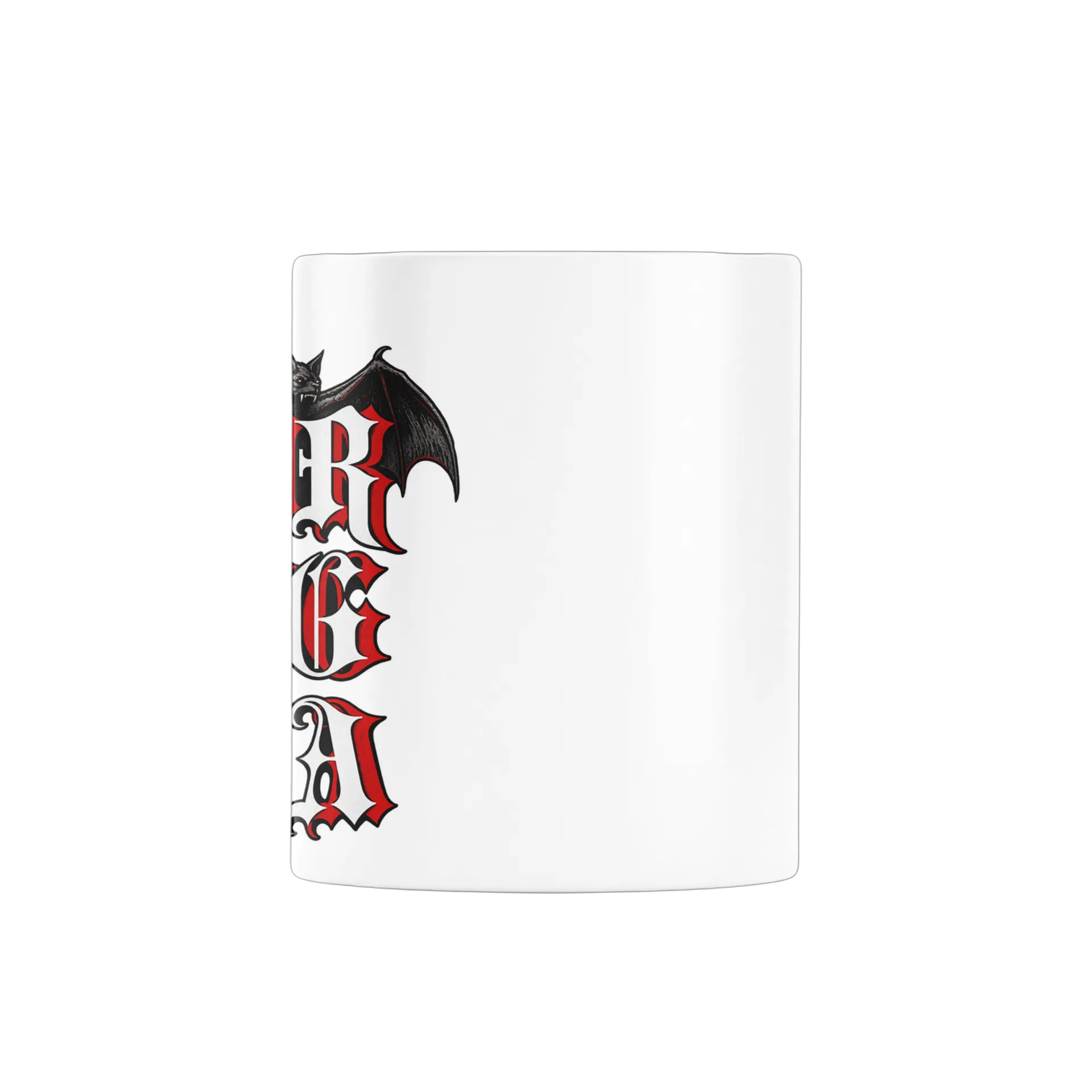 Caneca Estampa Tipográfica Morcegada Morcego 325ml - Imagem 2