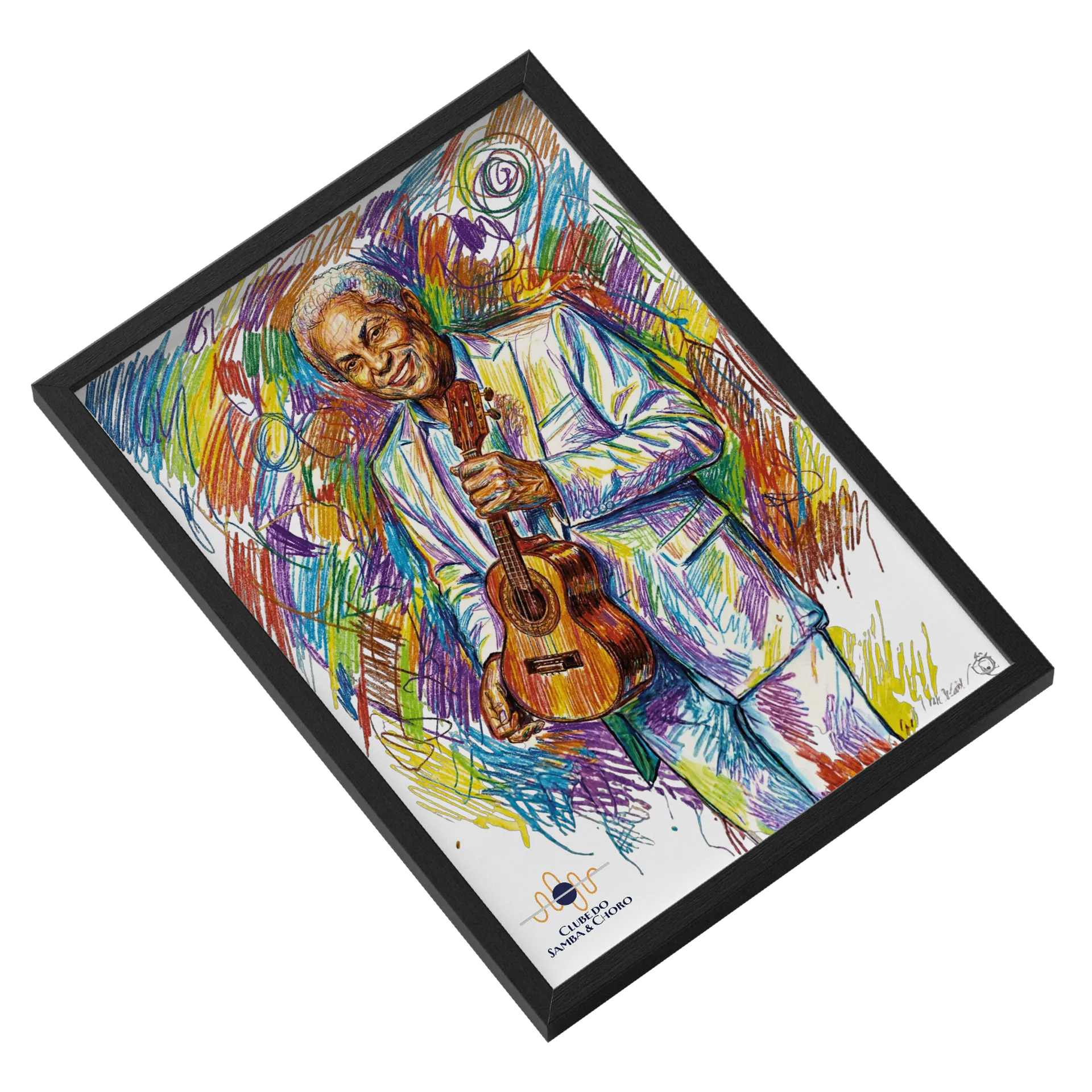 Quadro A3 Clube do Samba & Choro - Paulinho da Viola - Imagem 2