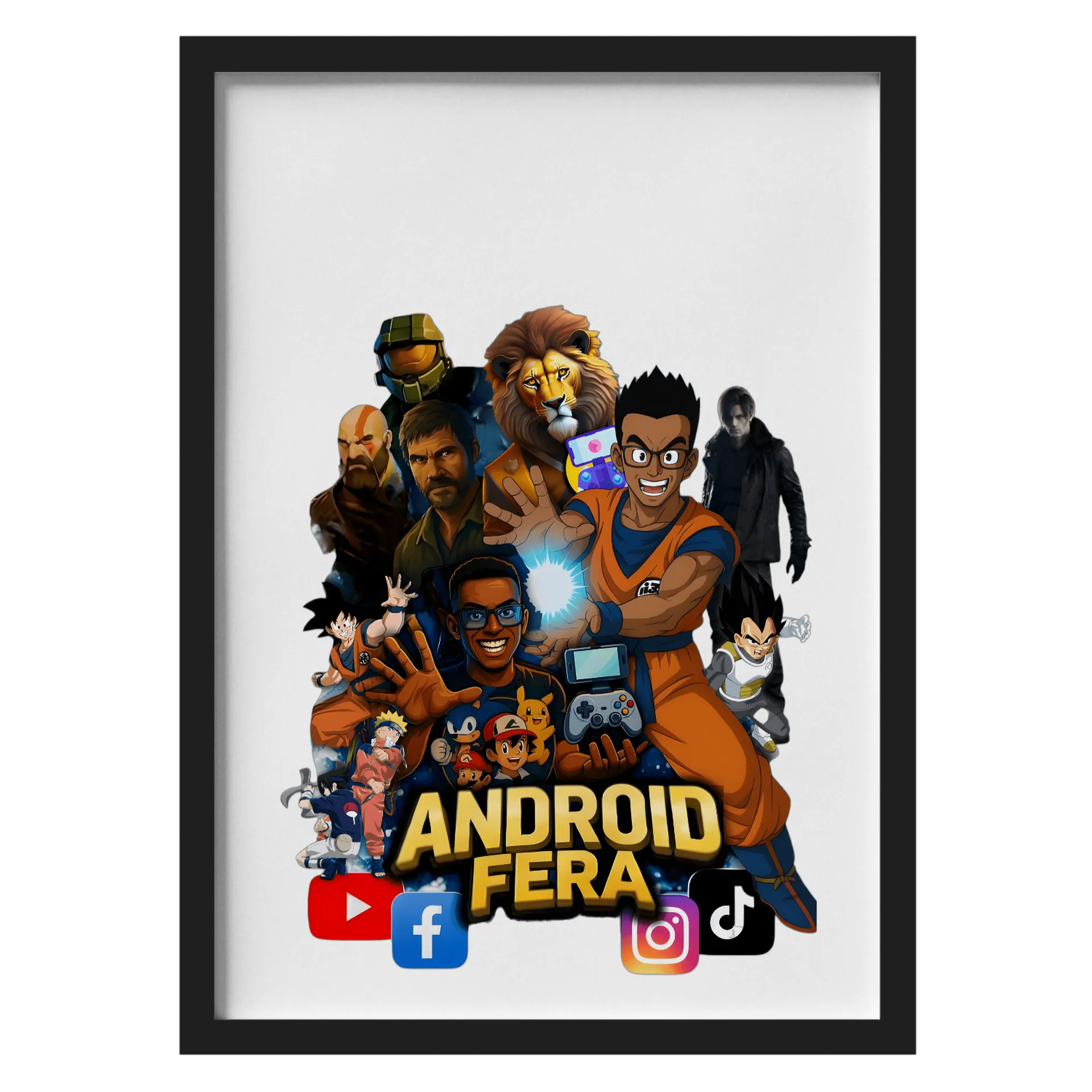 Quadro Android Fera Vidro de Lucas San (Android Fera) — imagem 1 de 3
