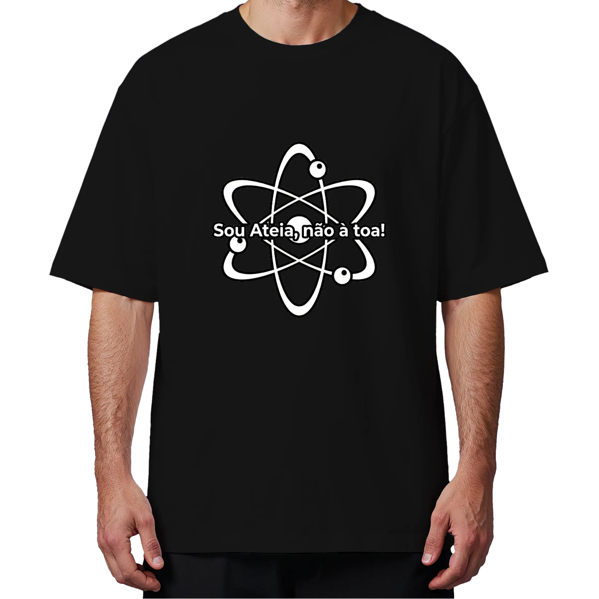 Camiseta Oversized sou atéia - Imagem 4