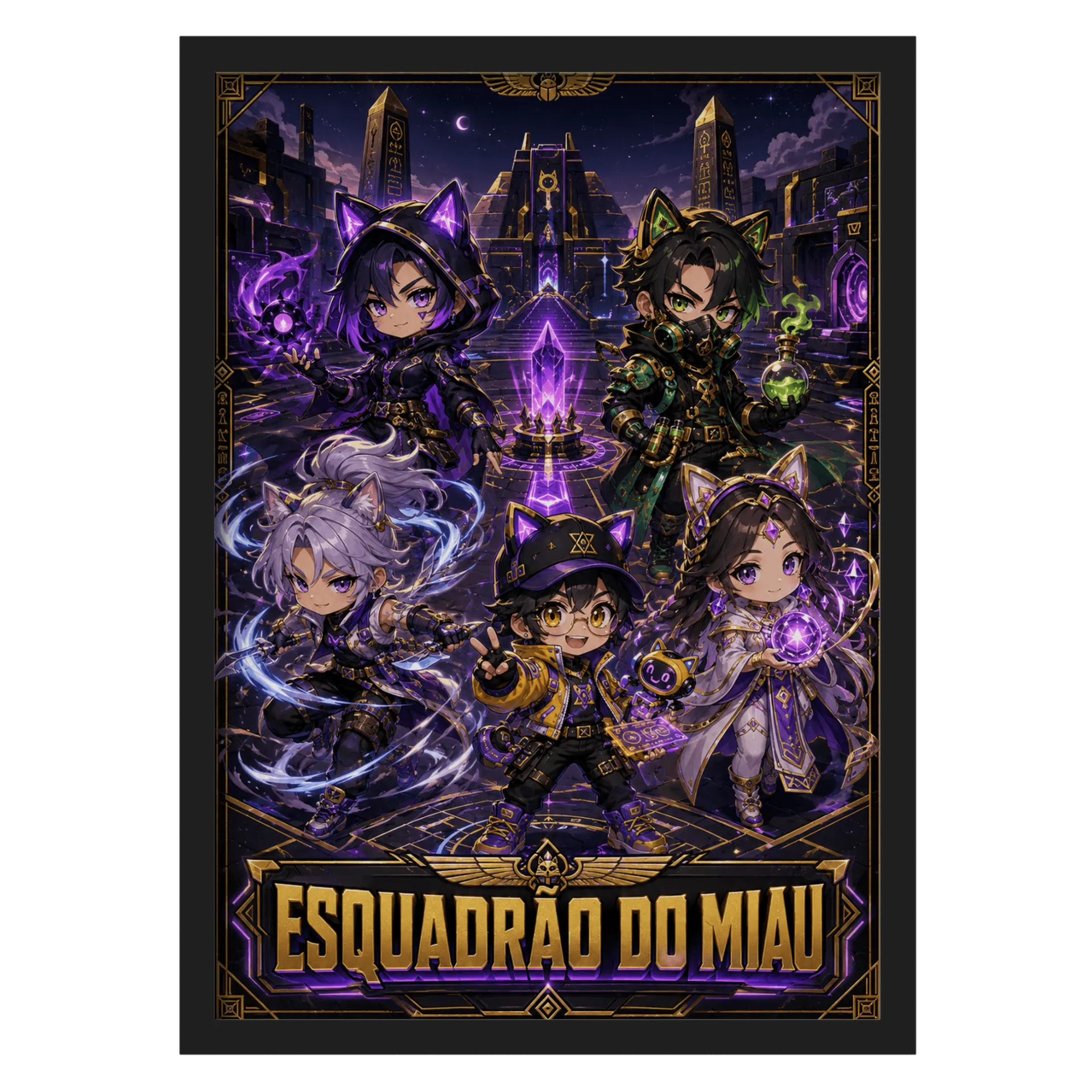 Quadro Esquadrão do Miau - Imagem 1
