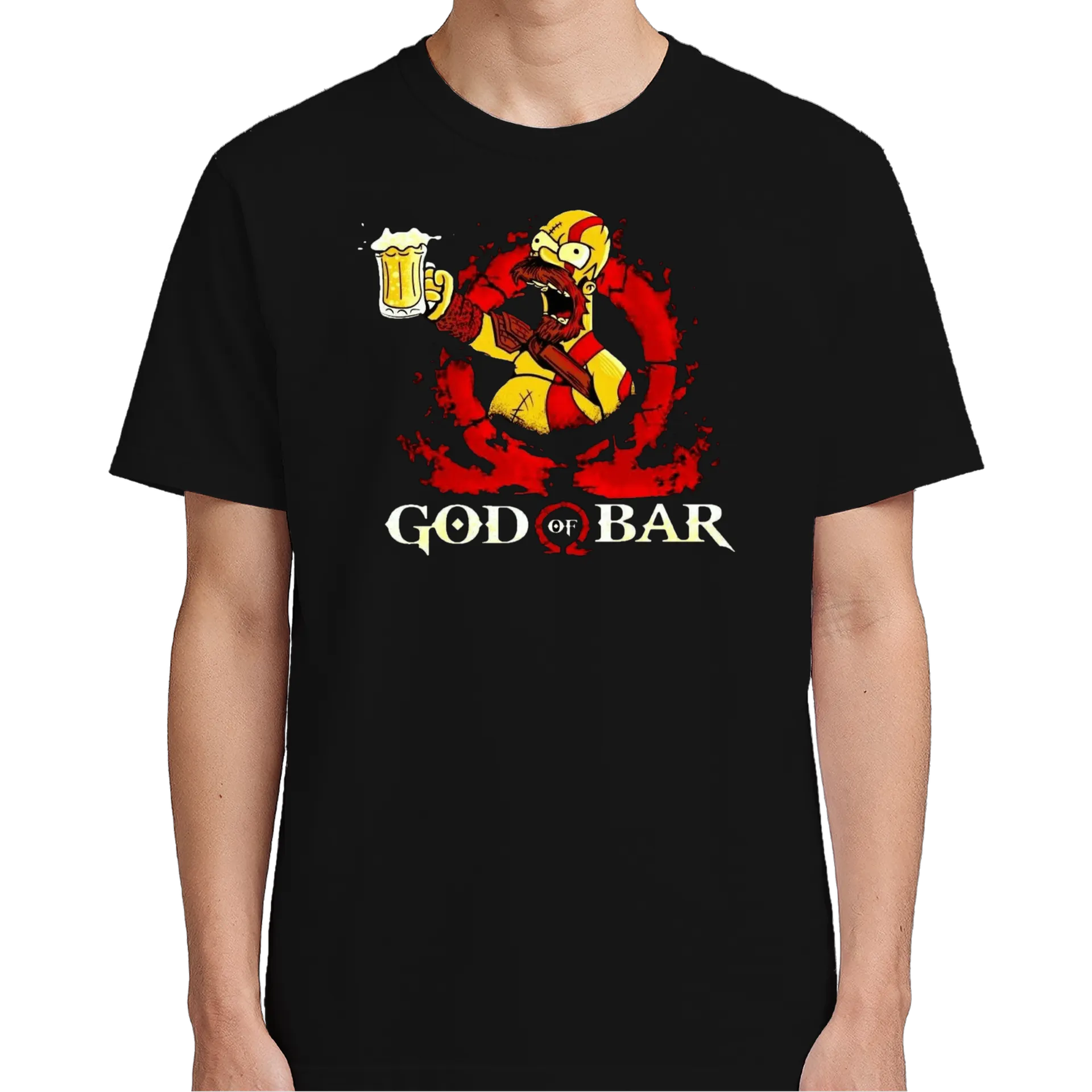 Camiseta Estampa God of Bar 100% Algodão - Imagem 5