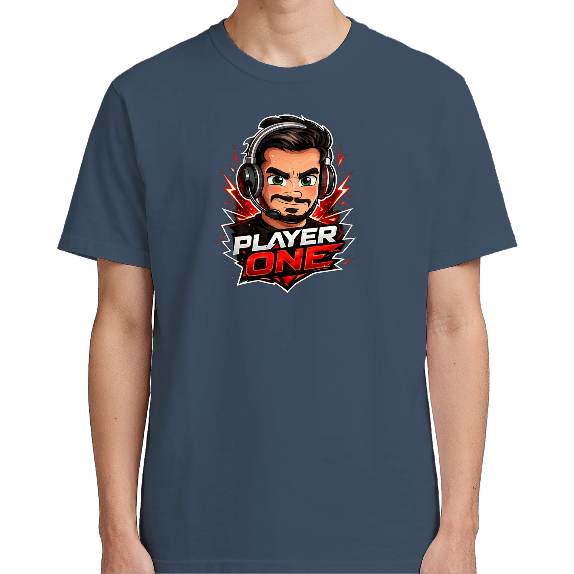 Camiseta Player One Estampa Gamer 100% Algodão - Imagem 5