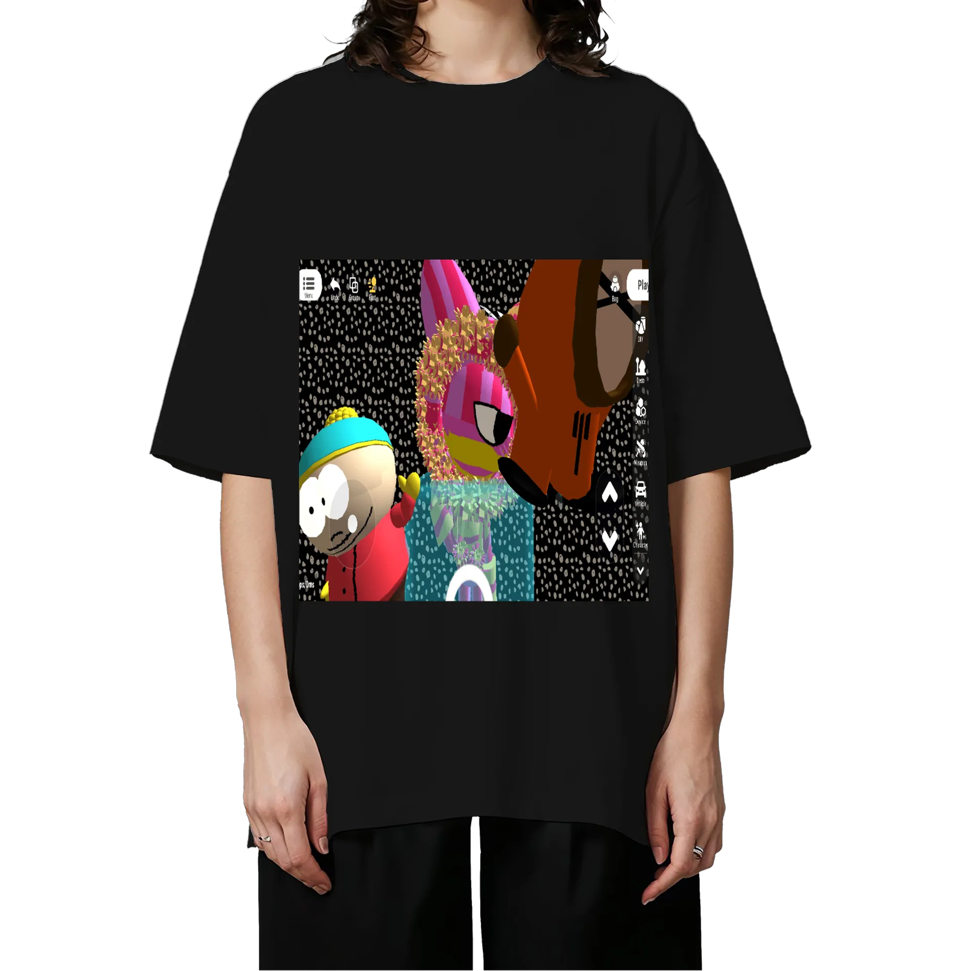 Camiseta Oversized meus personagens favoritos de Candle unier star [0fc] — imagem 3 de 6