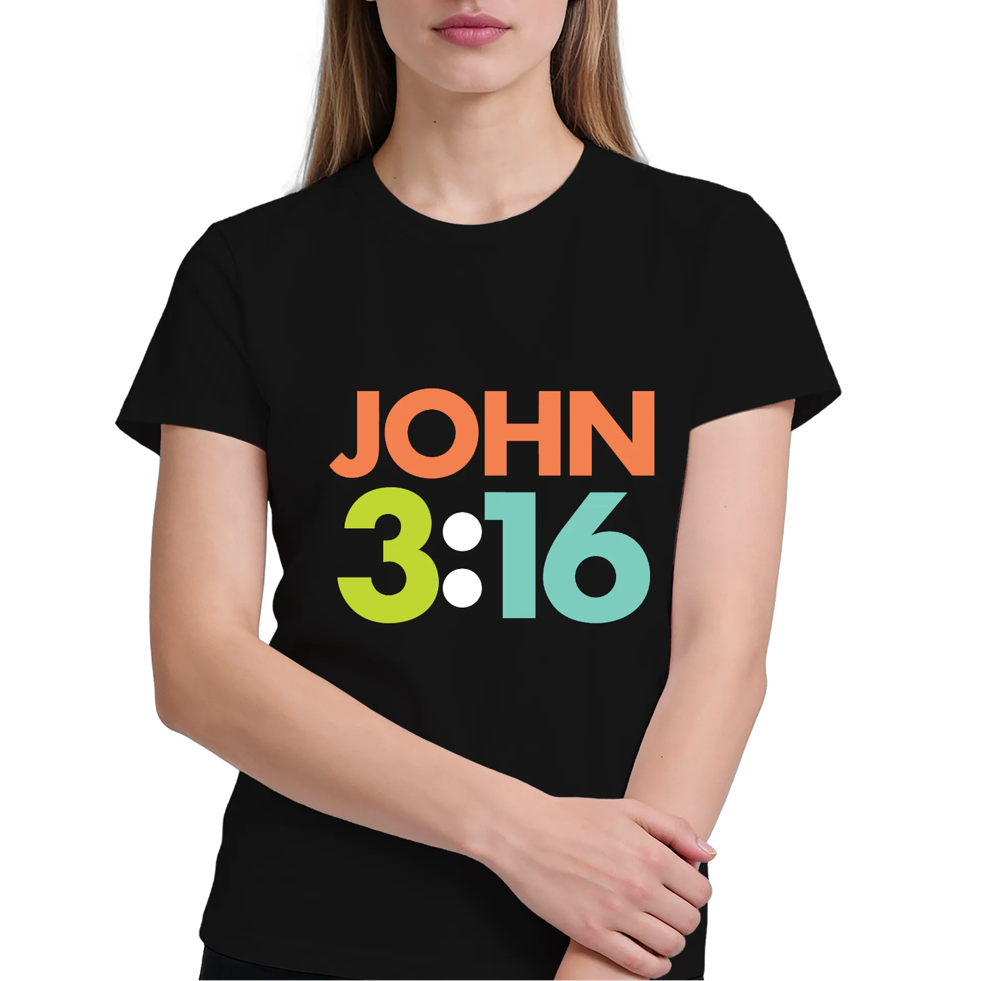 Camiseta Tipográfica John 3:16 100% Algodão - Imagem 4