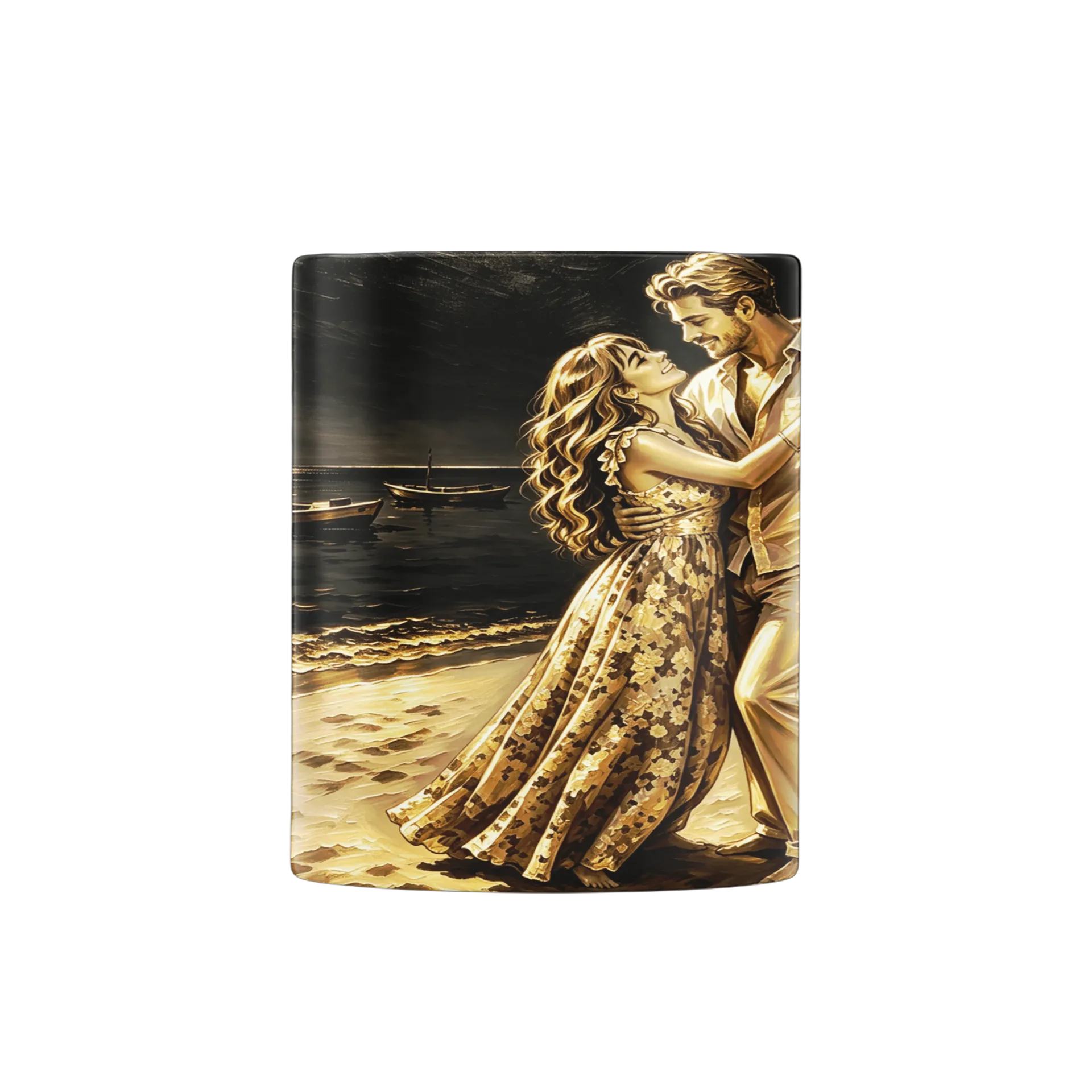 Caneca Retrô Casal Dançando Praia 325ml - Imagem 2