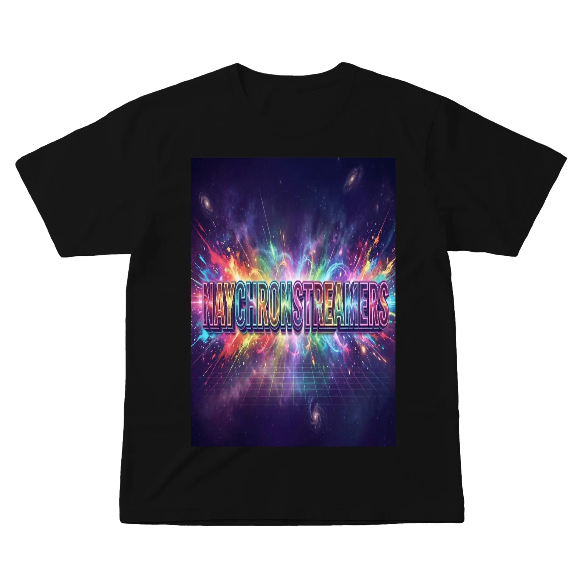 Camiseta Estampa Tipográfica Naychron Streamers Galáxia - Imagem 1