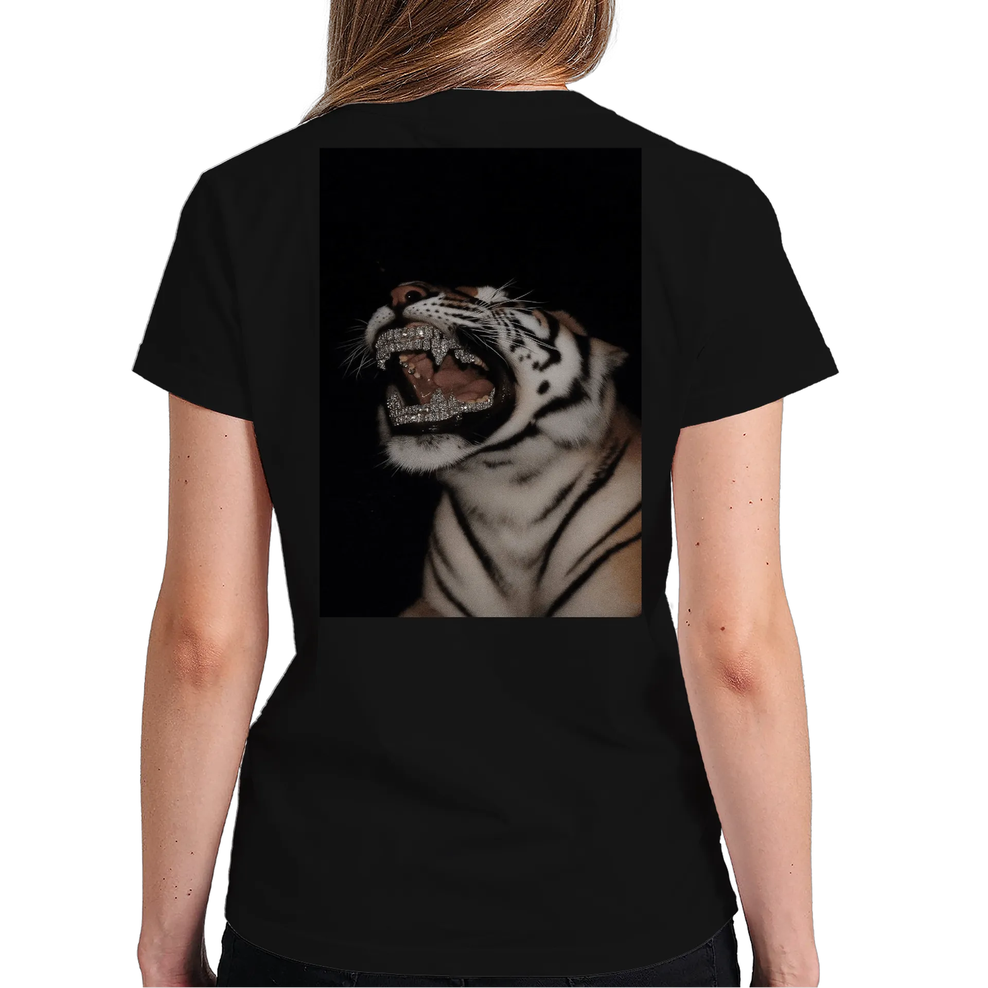 Camiseta Tigre Dente de Ouro 100% Algodão - Imagem 6