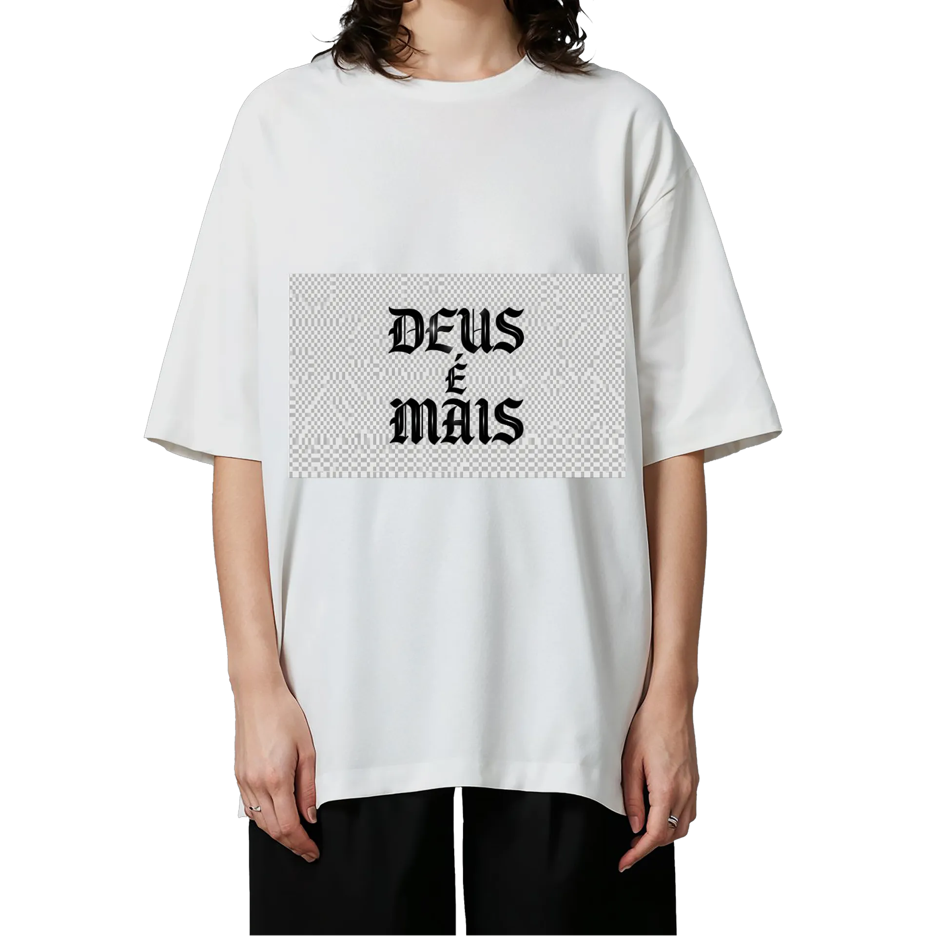 Camiseta Oversized - Deus é mais - Imagem 3