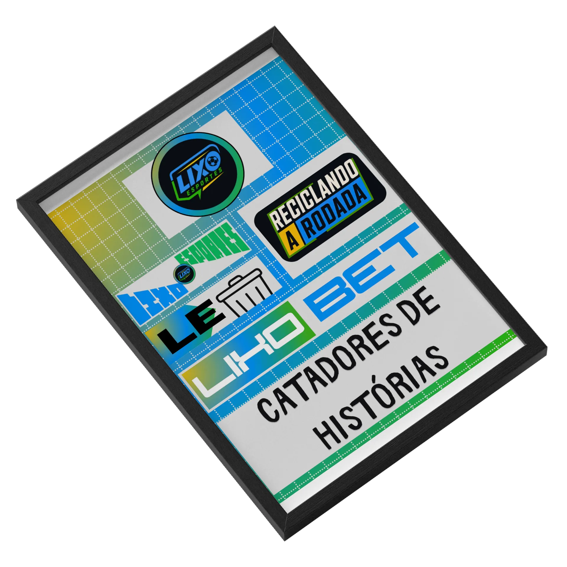 Quadro A3 Lixo Esportes Logos de Lixo Esportes — imagem 2 de 3