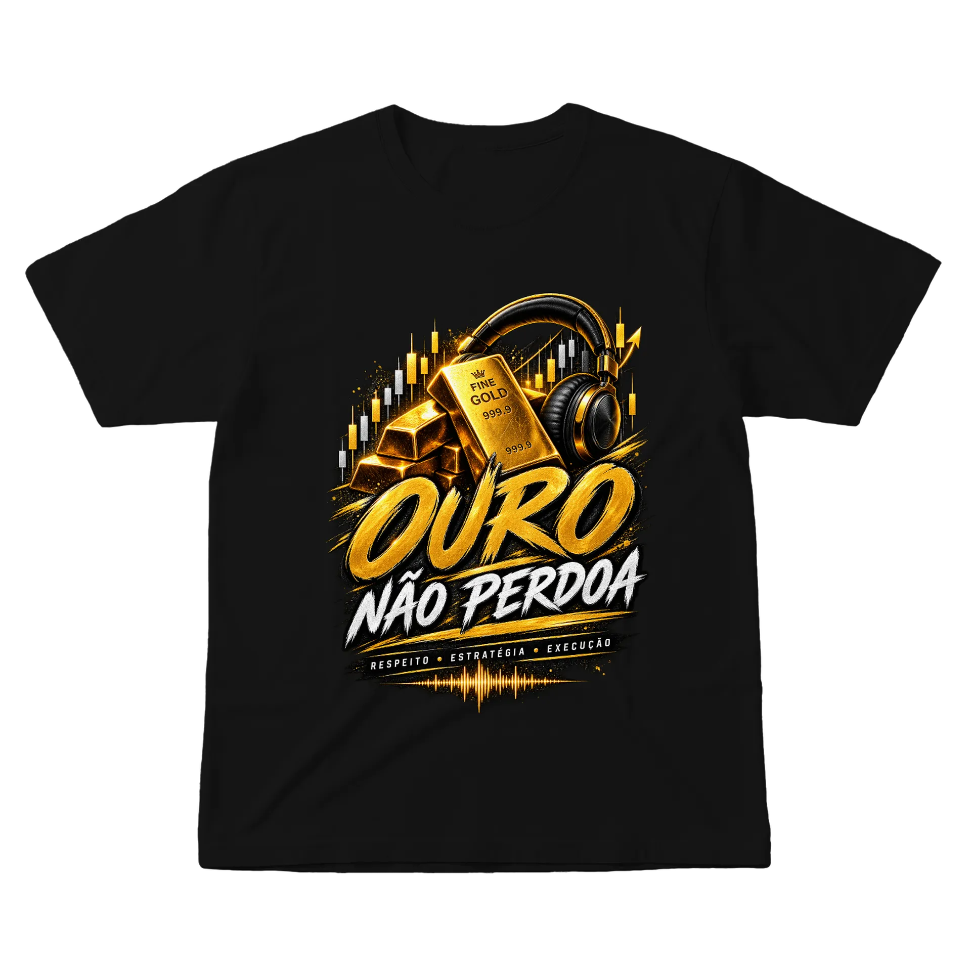 Camiseta Ouro Não Perdoa 100% Algodão - Imagem 1
