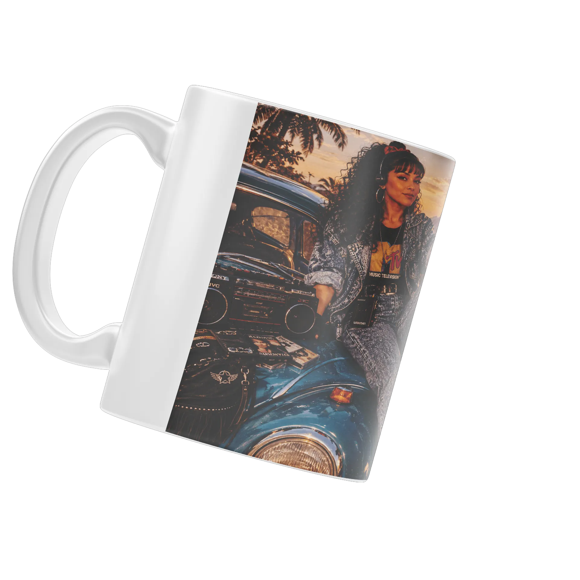 Caneca Estampa Silhueta Carro Clássico 325ml - Imagem 3