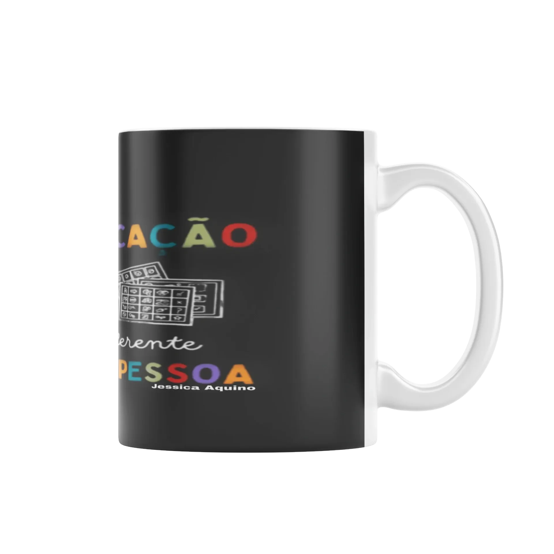 Caneca A comunicação pode ser diferente para cada pessoa de Jessica Aquino 
