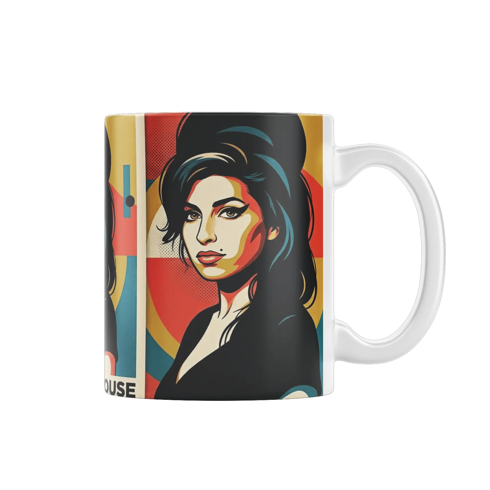 Caneca Amy Winehouse Retrato Pop Art 325ml de Caneca Store — imagem 2 de 4