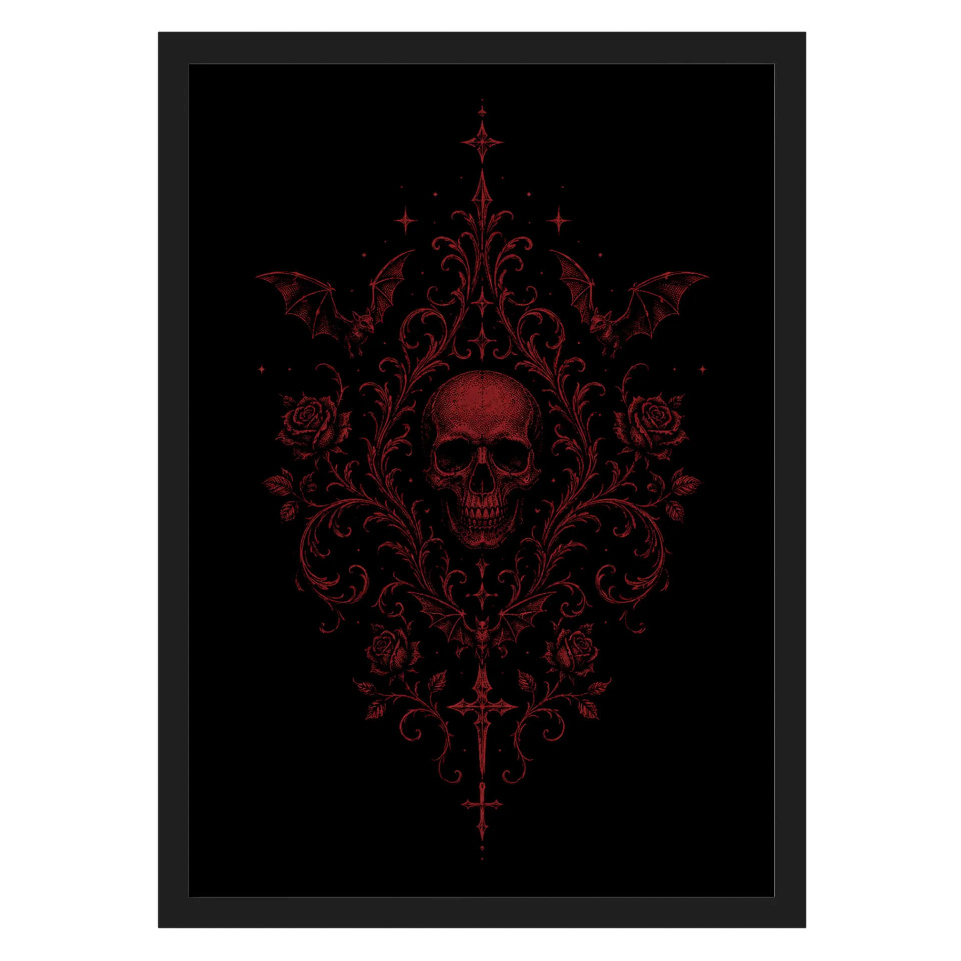 Quadro Dark Skull de Abby — imagem 1 de 3