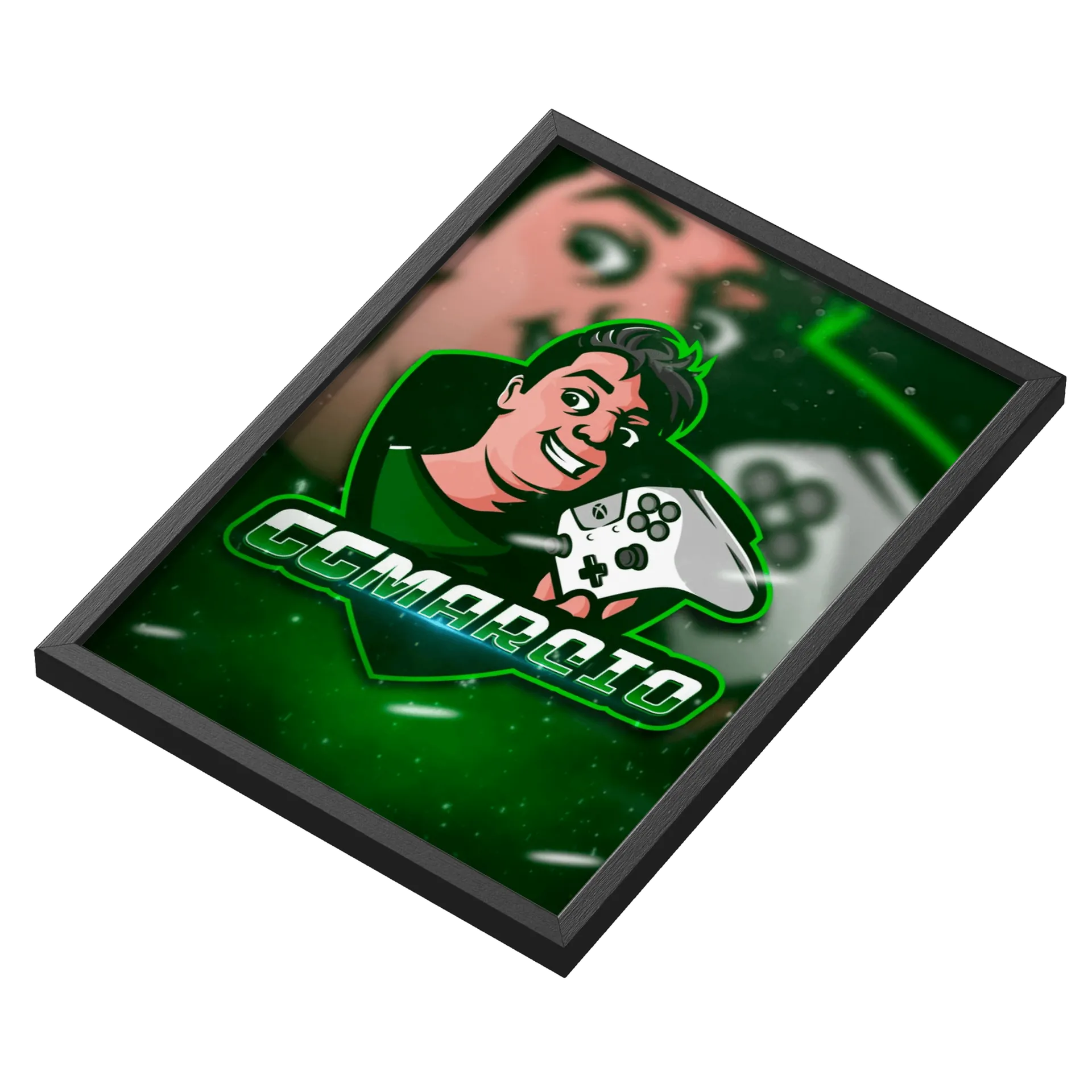 Quadro Gamercico Estampa Carro de Jogo A3 com Vidro MDF e - Imagem 3