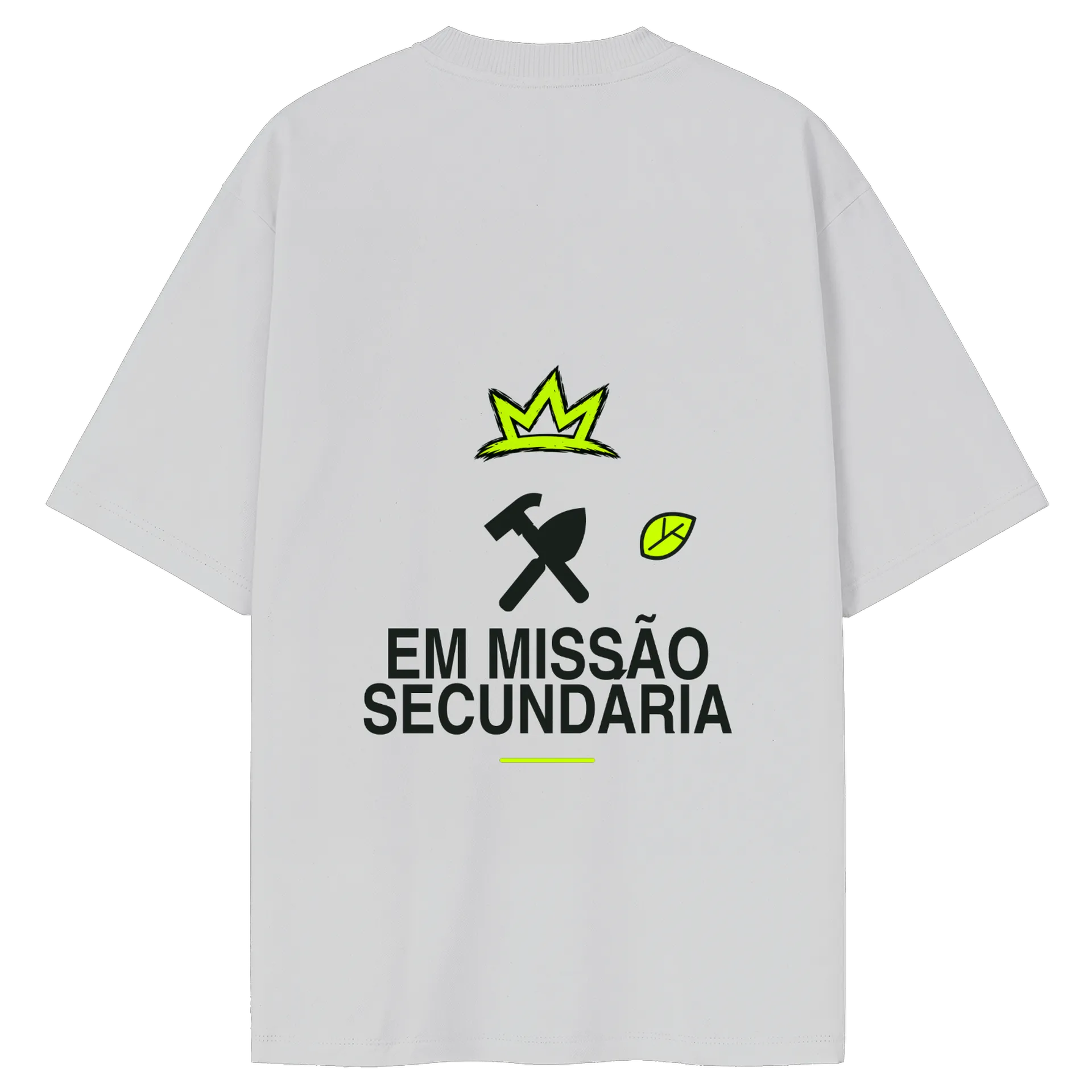Camiseta Oversized Missão Branca - Imagem 2