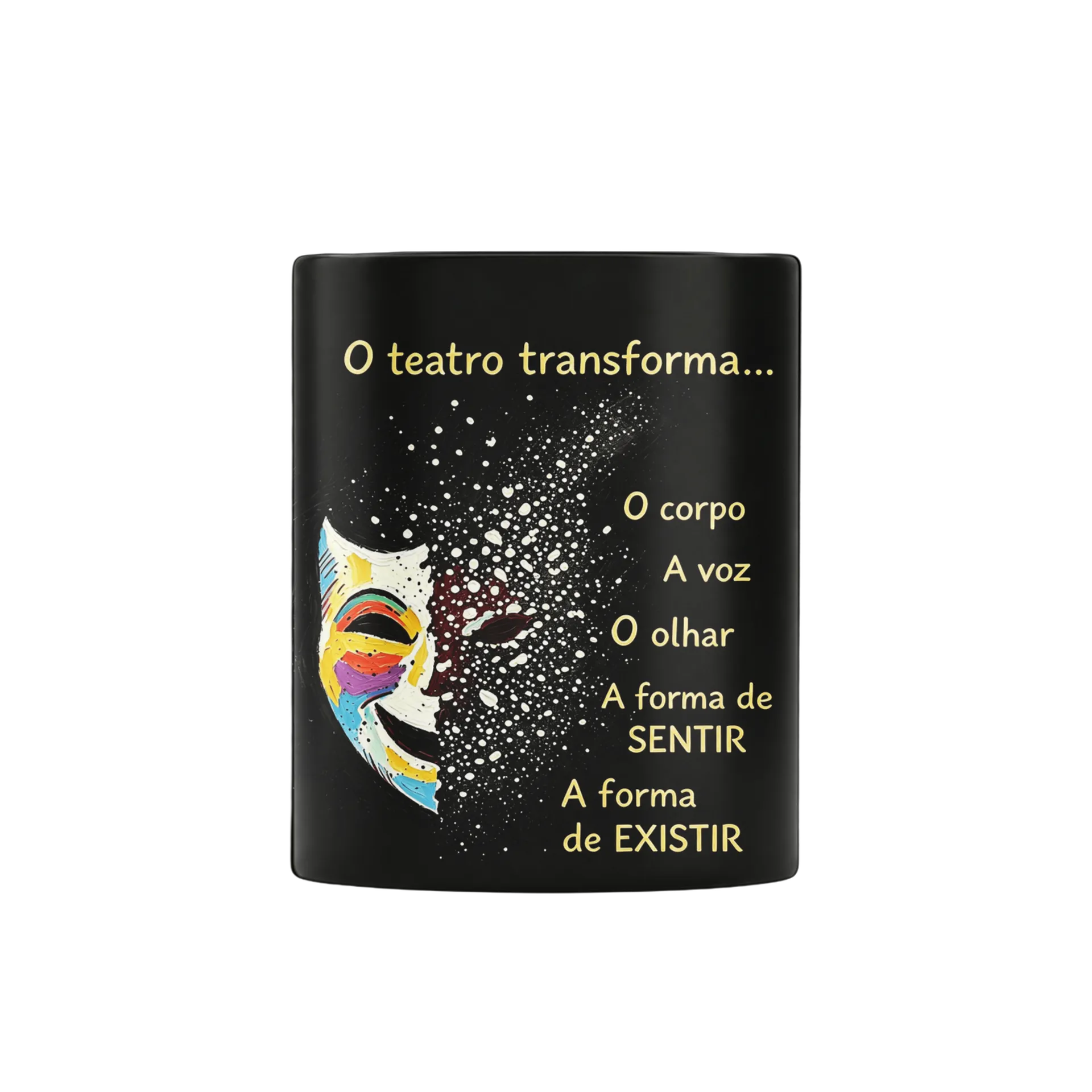 Caneca Pintura Cara Colorida 325ml - Imagem 3