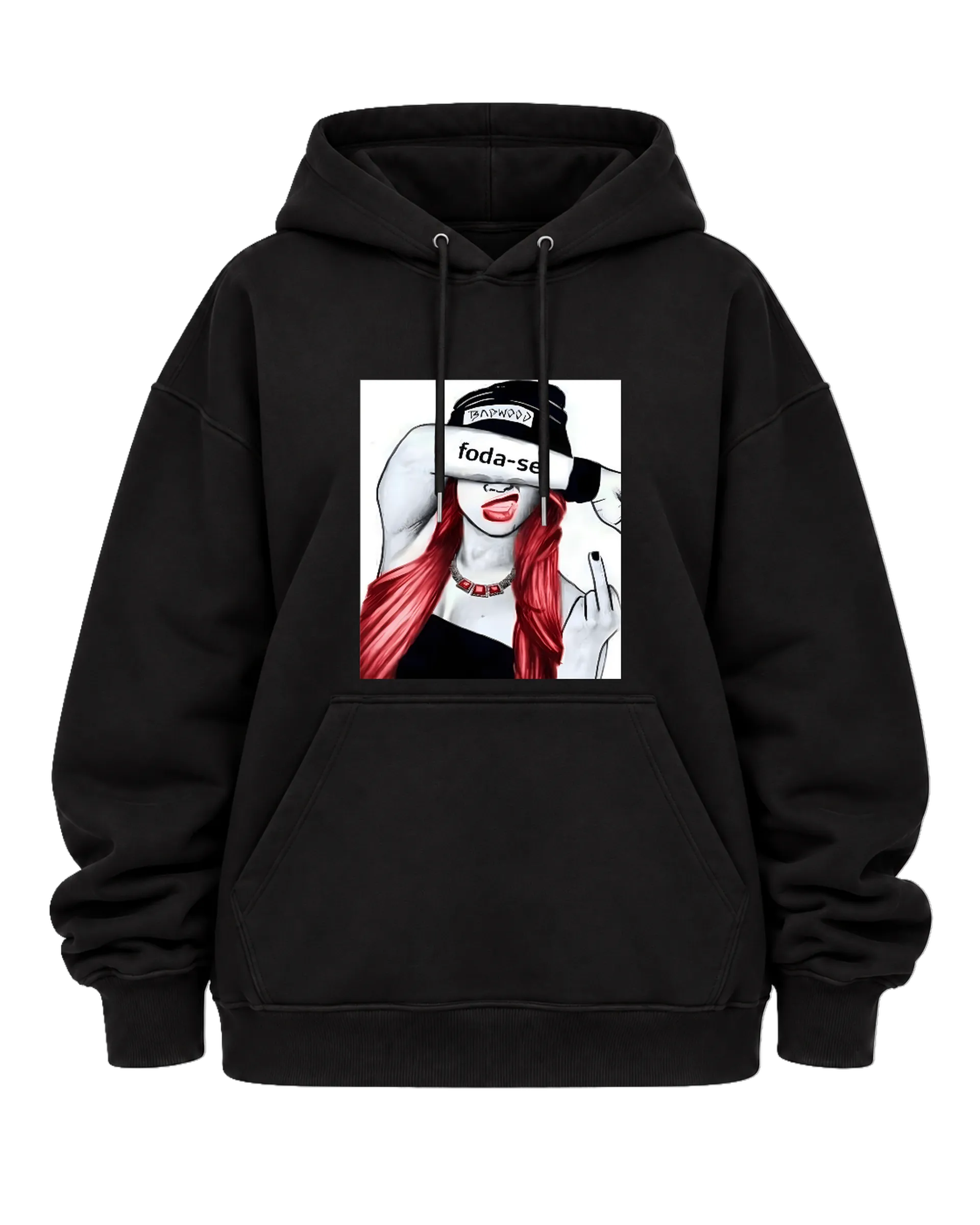 Blusa Moletom Canguru TAWOOD Figura Ilustrada Cabelo de Garagem ruiva — imagem 5 de 6