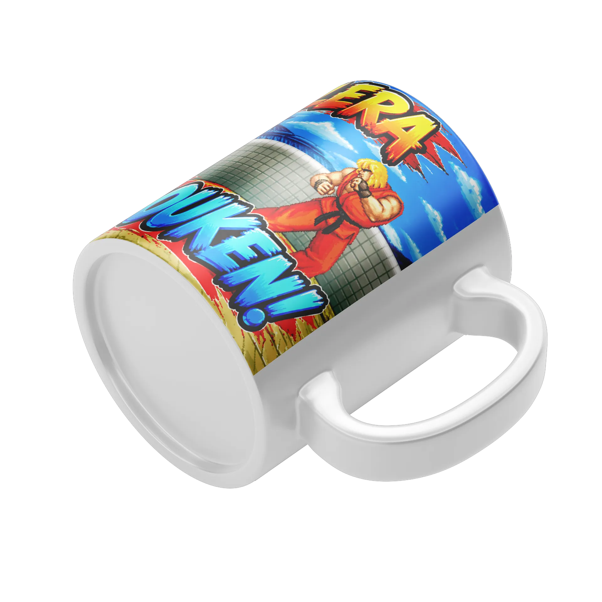 Caneca Luta de Videogame Bom Dia Galera HADOUKEN 325ml de PRISMA GAMER — imagem 4 de 4