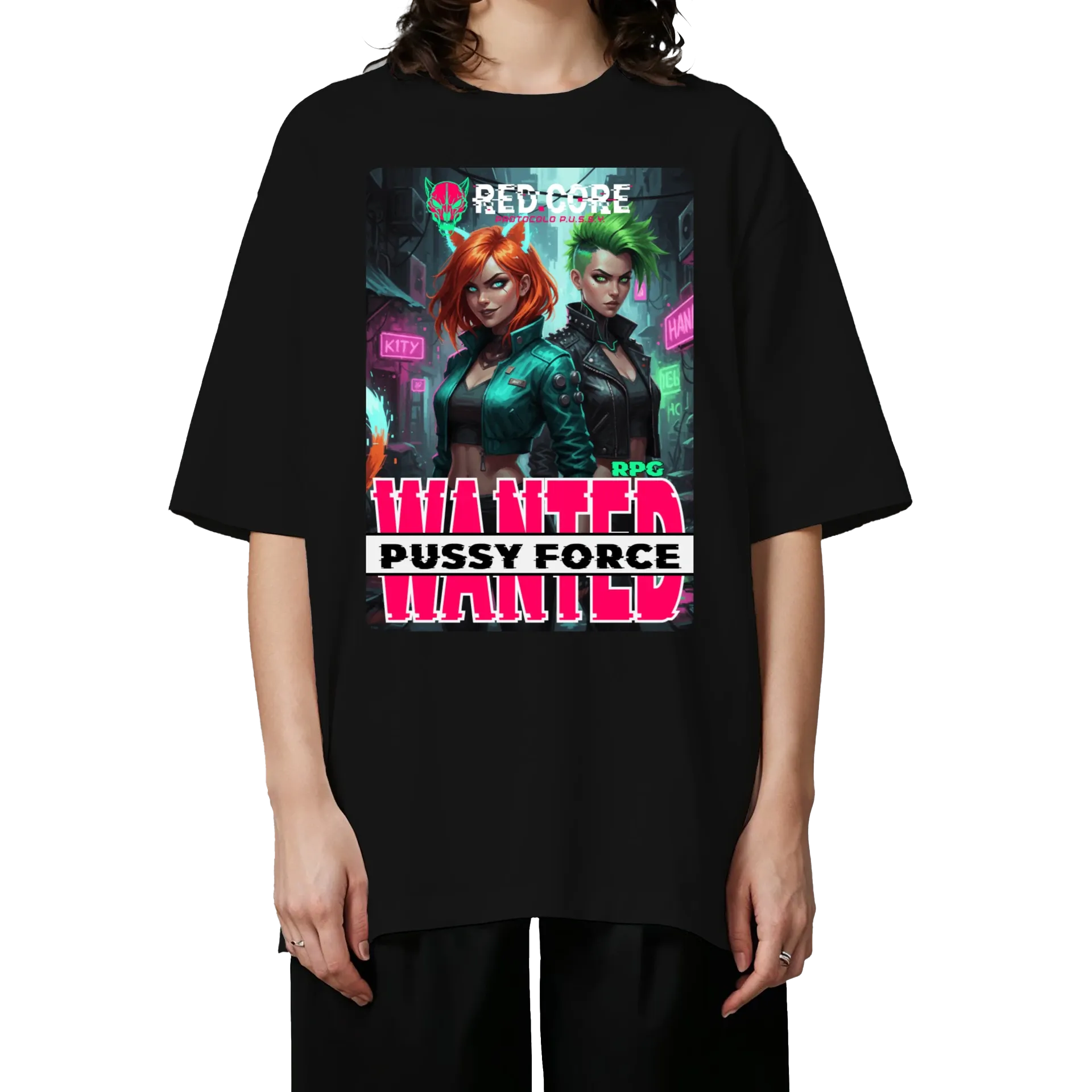 OVERSIZED WANTED: K1TTY & HANNAH [PUSSY FORCE] - Imagem 3