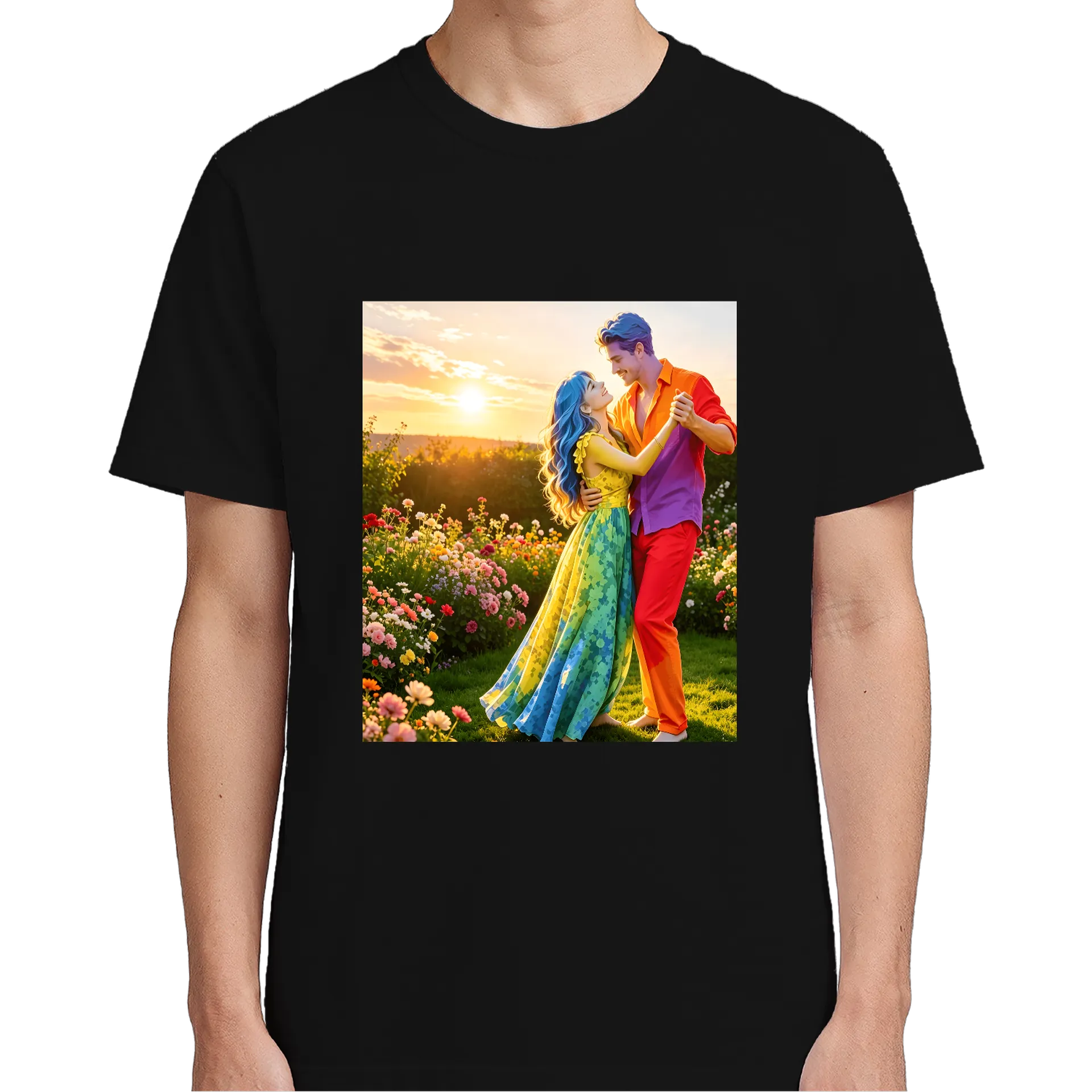 Camiseta Estampa Flor de Campo 100% Algodão - Imagem 4