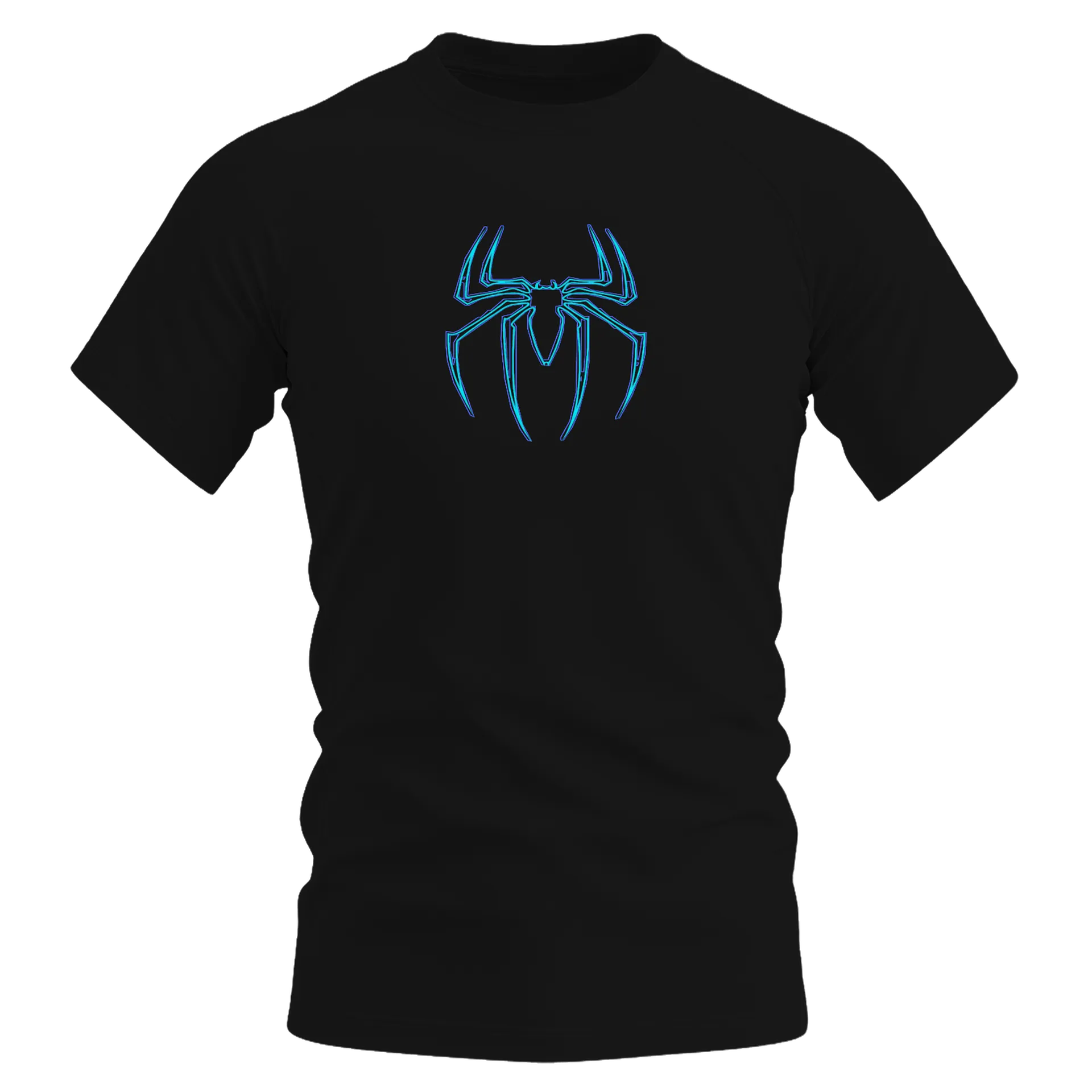 Camiseta Dry Fit Aranha Azul Estampa Personalizada 100% - Imagem 1